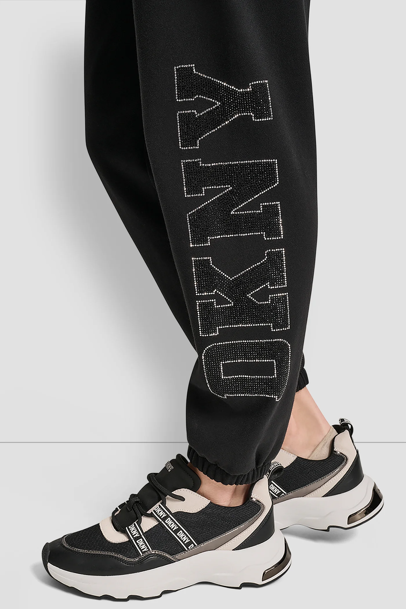 EXPLODED RHINESTONE VARISTY LOGO HIGH RISE RELAXED - Image 5