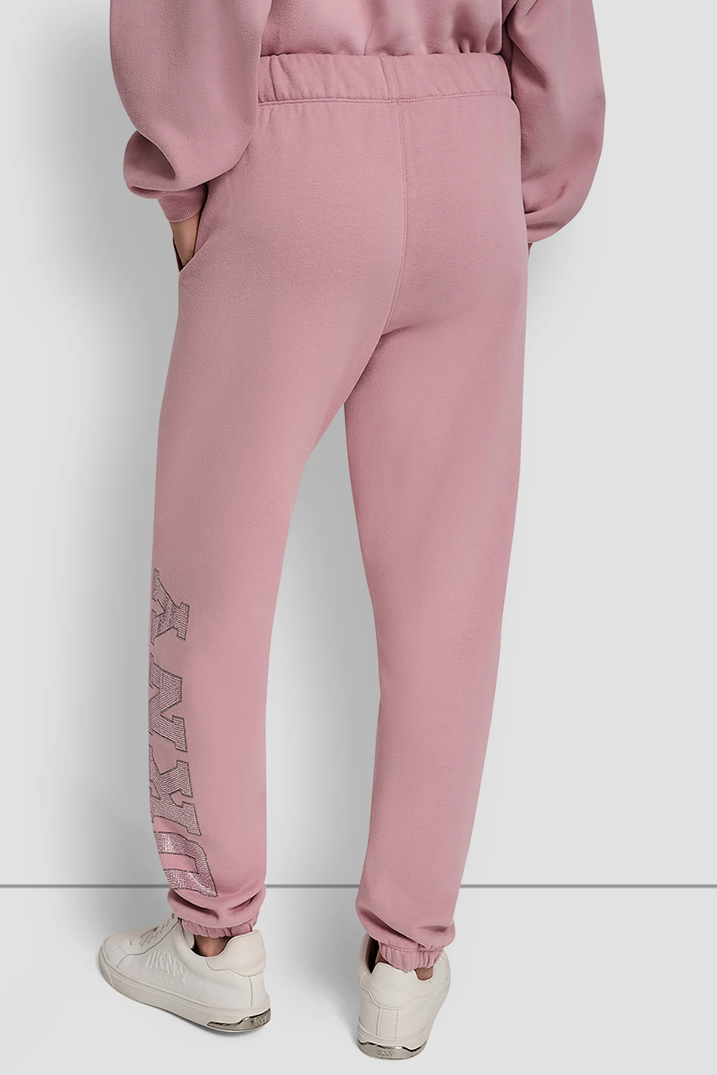 EXPLODED RHINESTONE VARISTY LOGO HIGH RISE RELAXED - Image 2