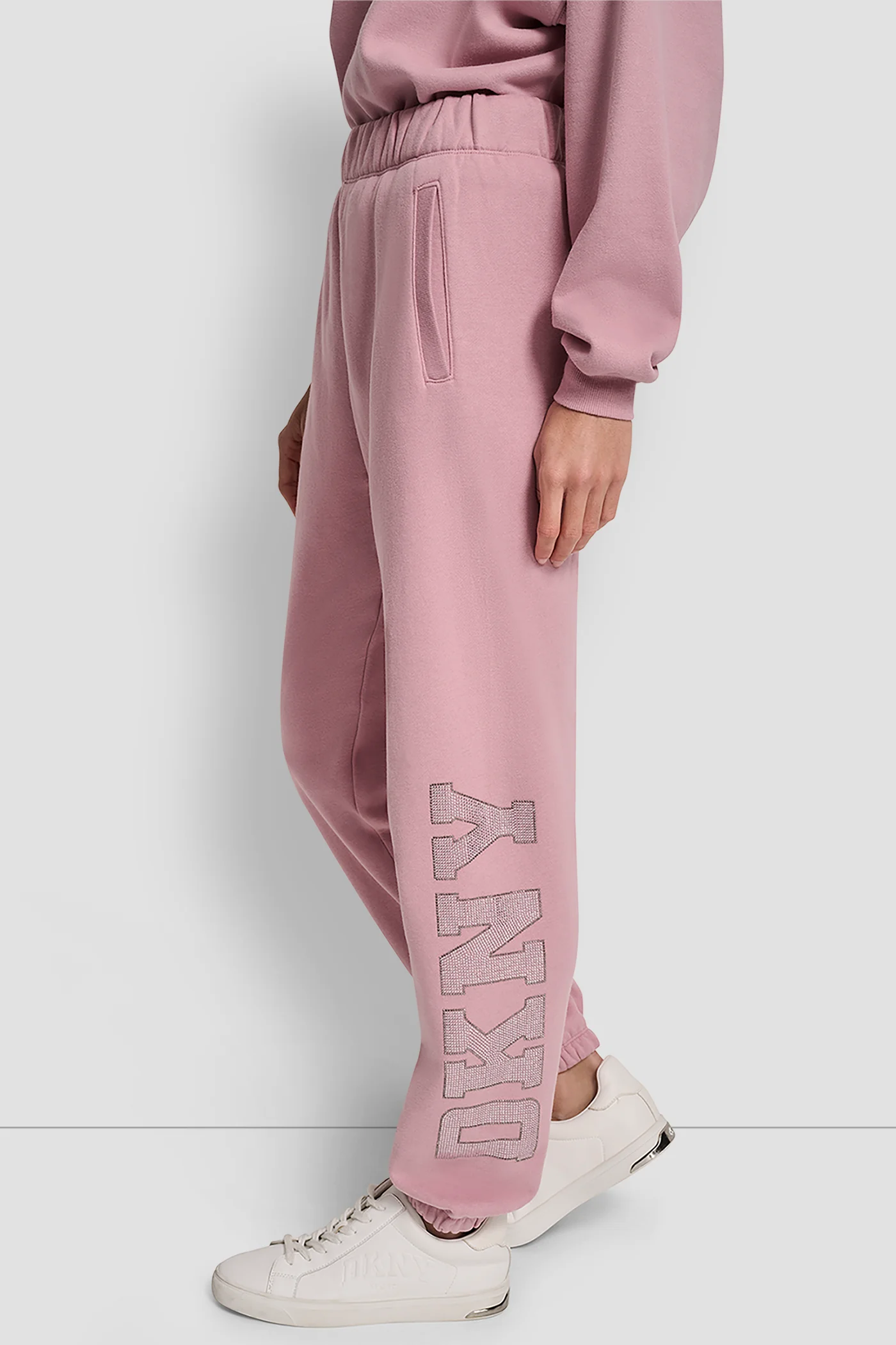 EXPLODED RHINESTONE VARISTY LOGO HIGH RISE RELAXED - Image 3