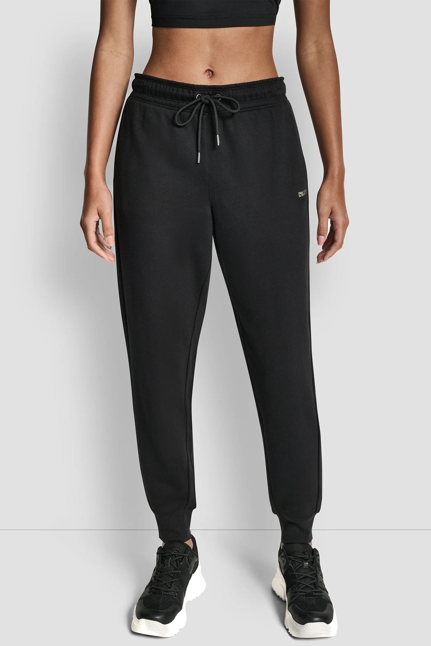 RHINESTONE LOGO CUFFED JOGGER