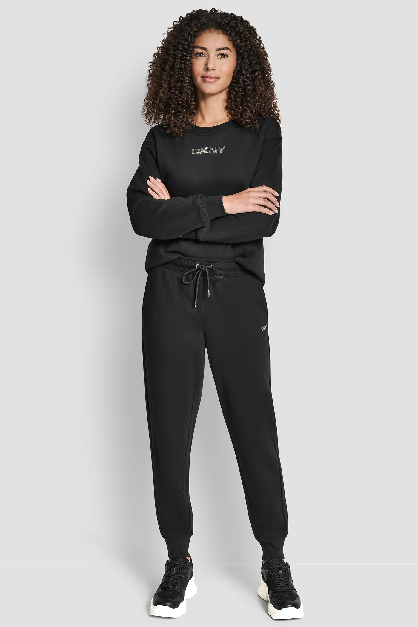 RHINESTONE LOGO CUFFED JOGGER - Image 5