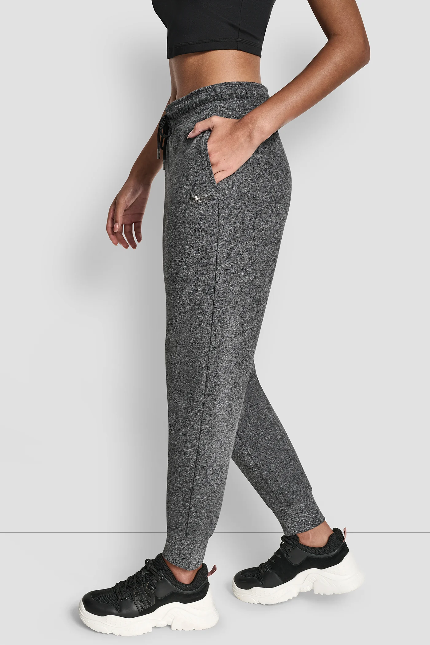 RHINESTONE LOGO CUFFED JOGGER - Image 3