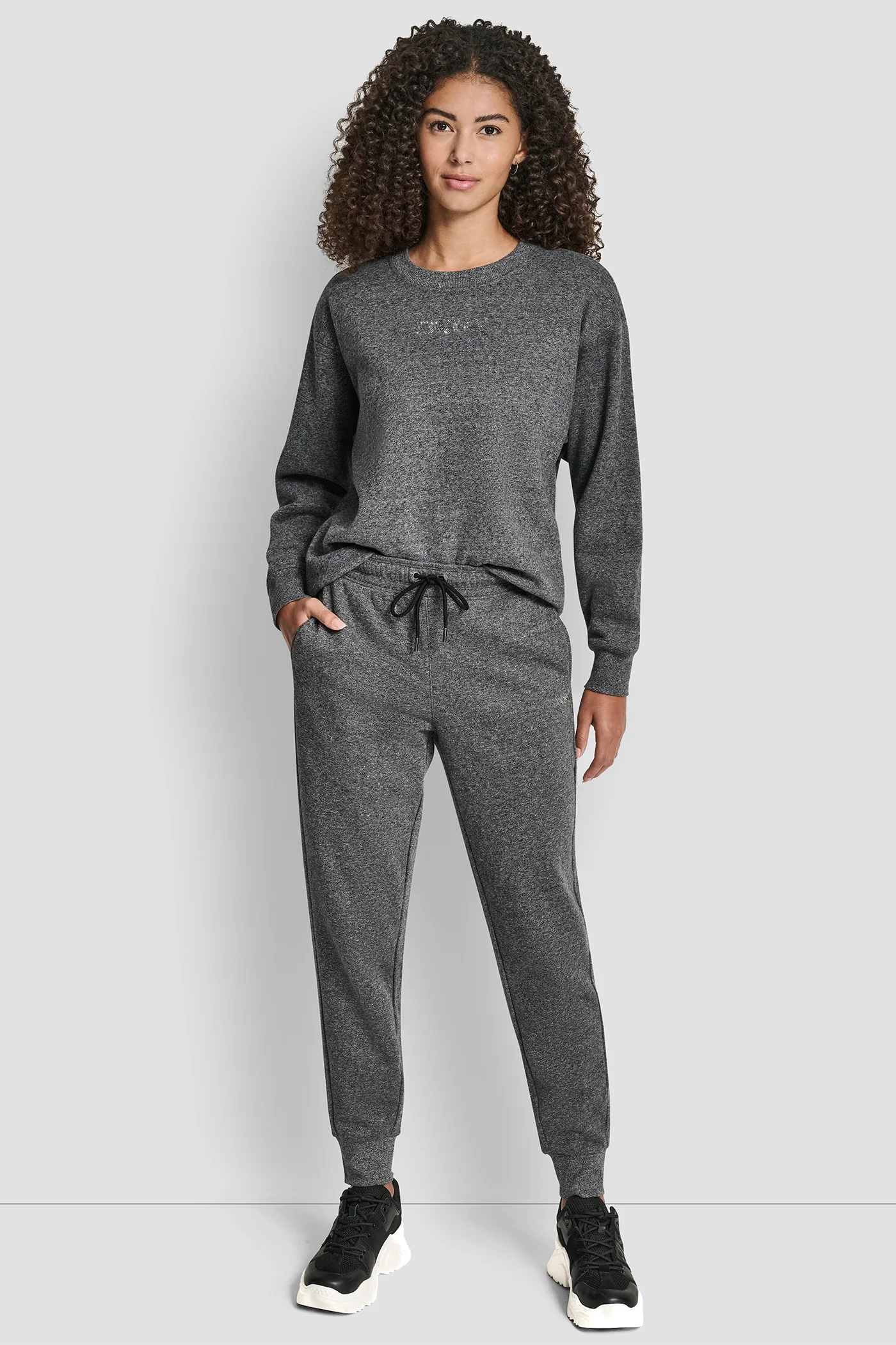 RHINESTONE LOGO CUFFED JOGGER - Image 5