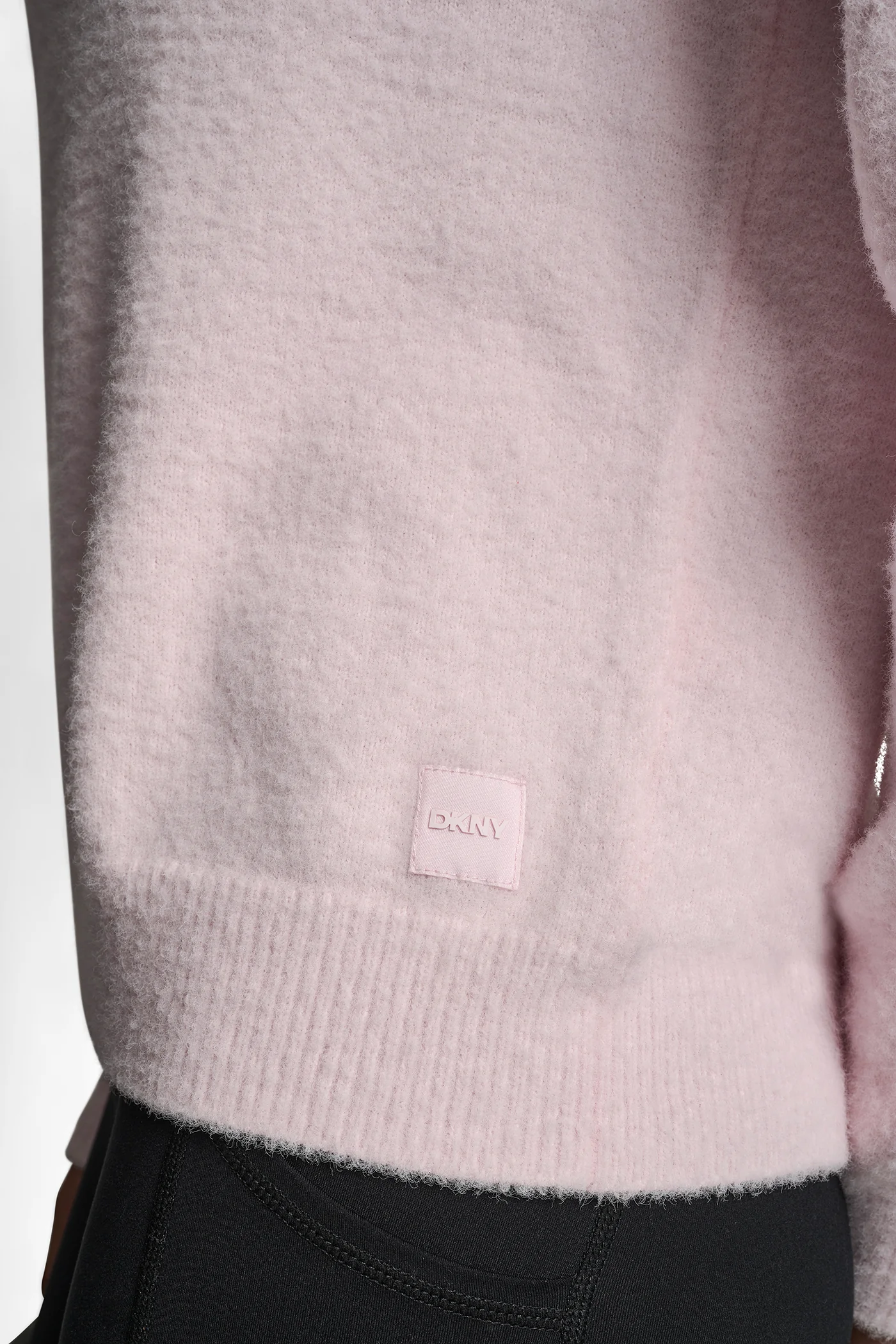 FEATHER YARN HOODIE WITH DRAWCORD AND TONAL LOGO - Image 4