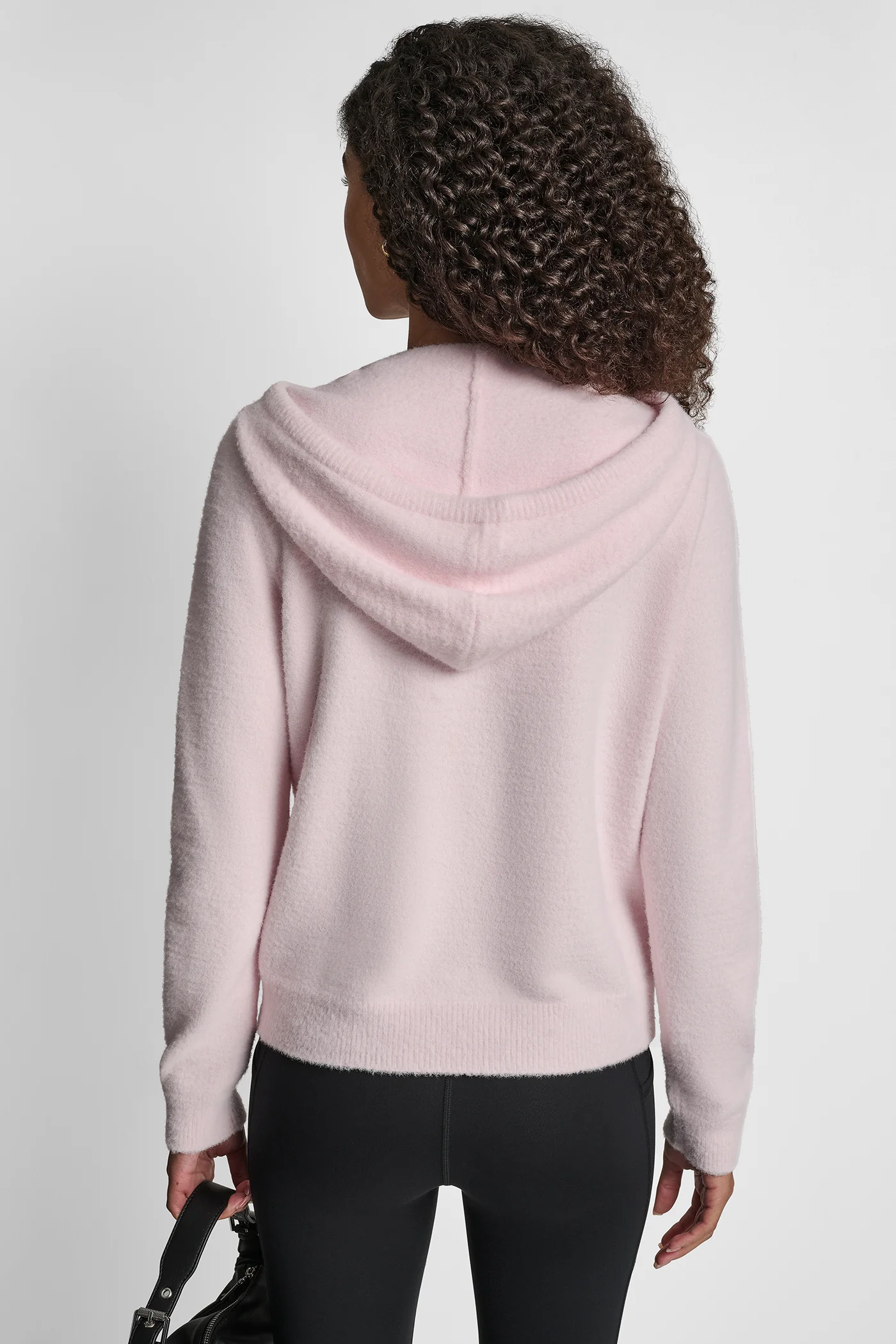 FEATHER YARN HOODIE WITH DRAWCORD AND TONAL LOGO - Image 5