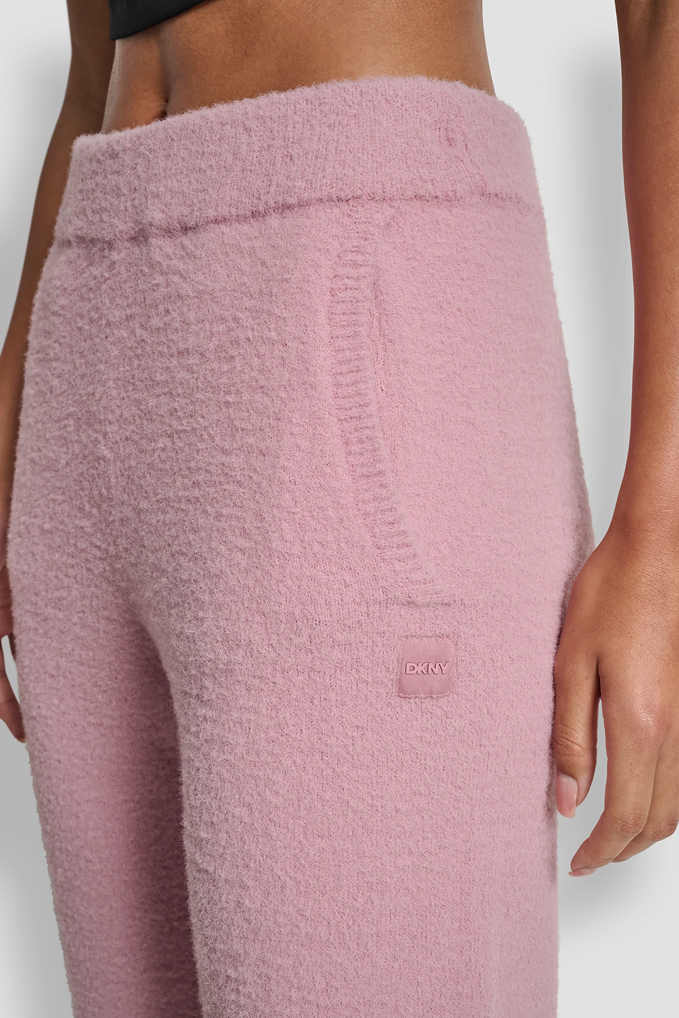 FEATHER YARN JOGGER WITH POCKETS AND TONAL LOGO - Image 4