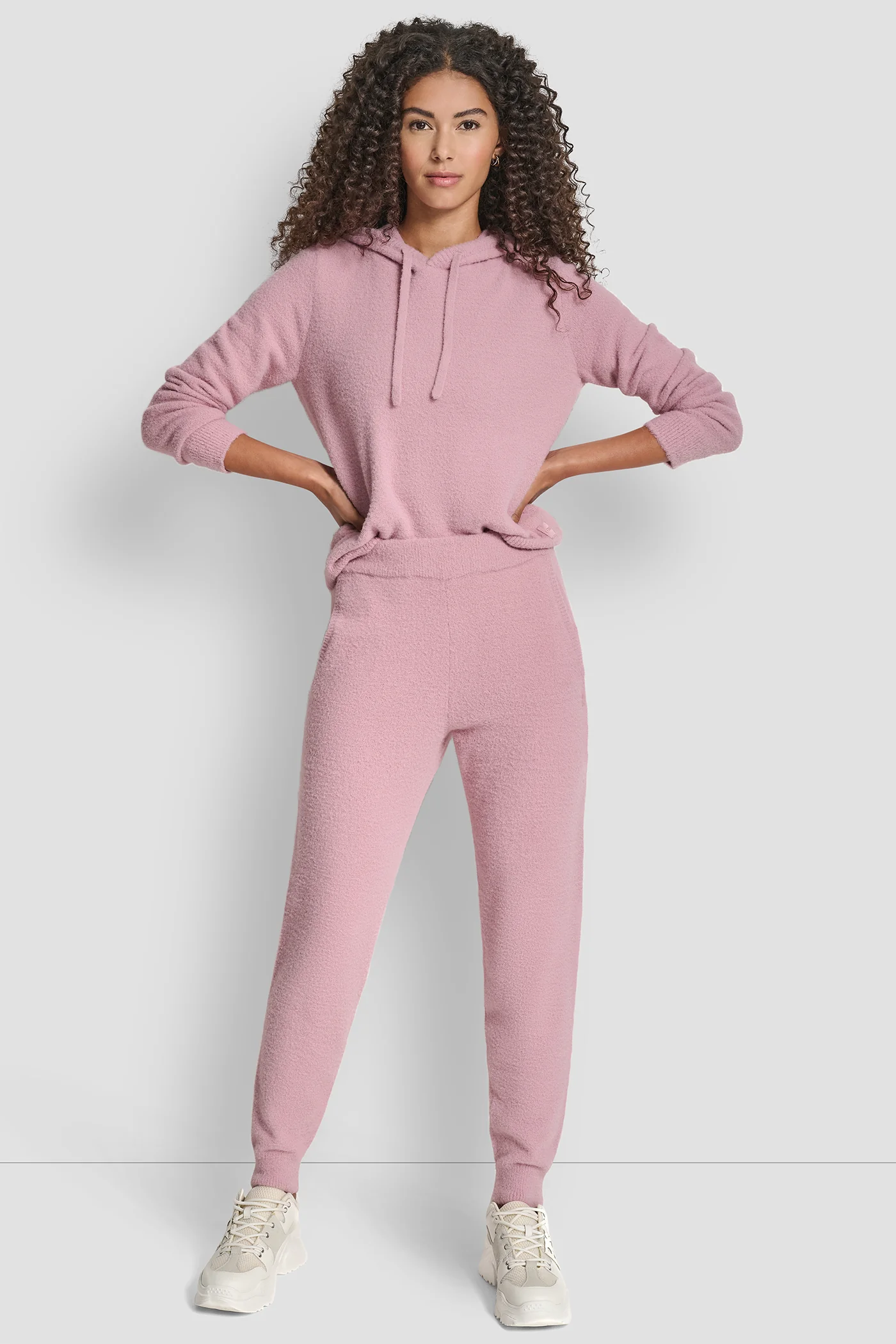 FEATHER YARN JOGGER WITH POCKETS AND TONAL LOGO - Image 5