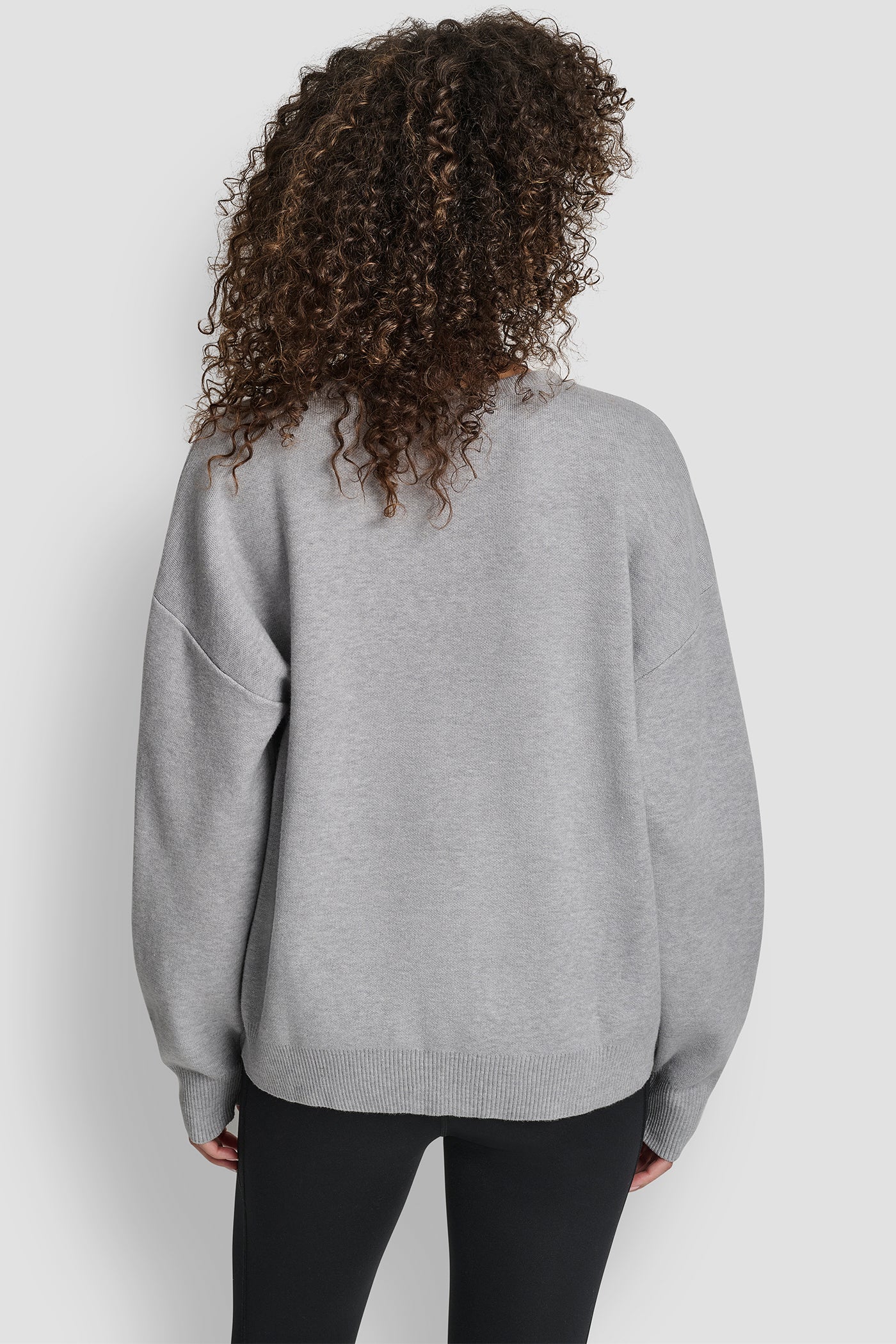 CREW NECK SWEATER WITH TEXTURED LOGO - Image 2