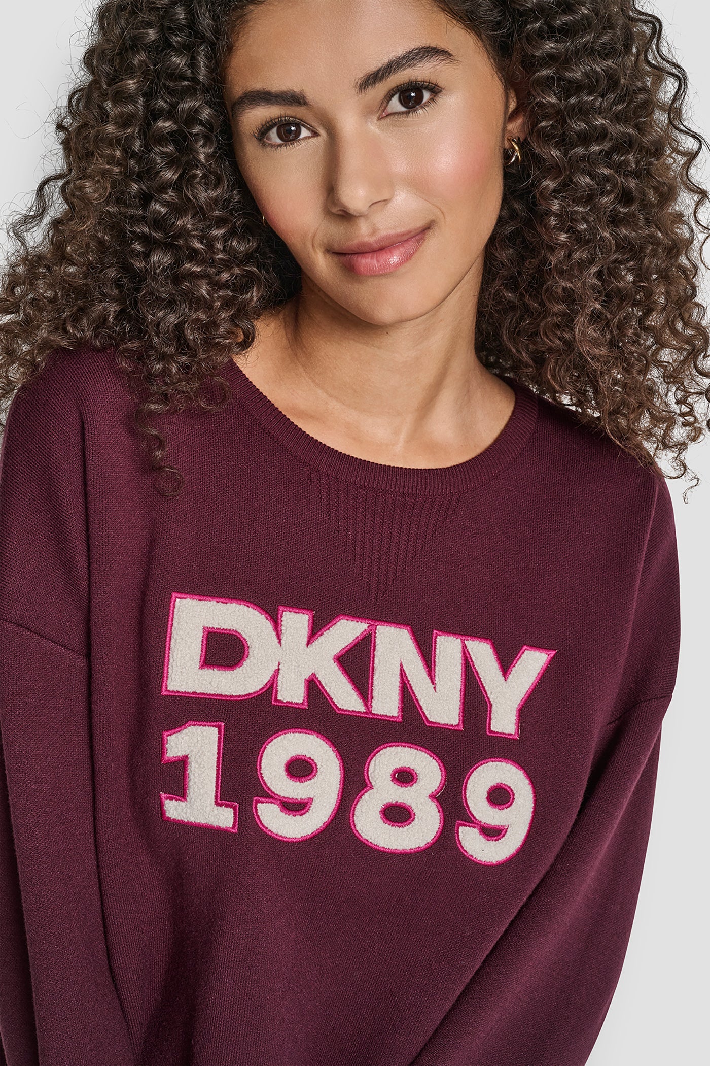 CREW NECK SWEATER WITH TEXTURED LOGO - Image 4