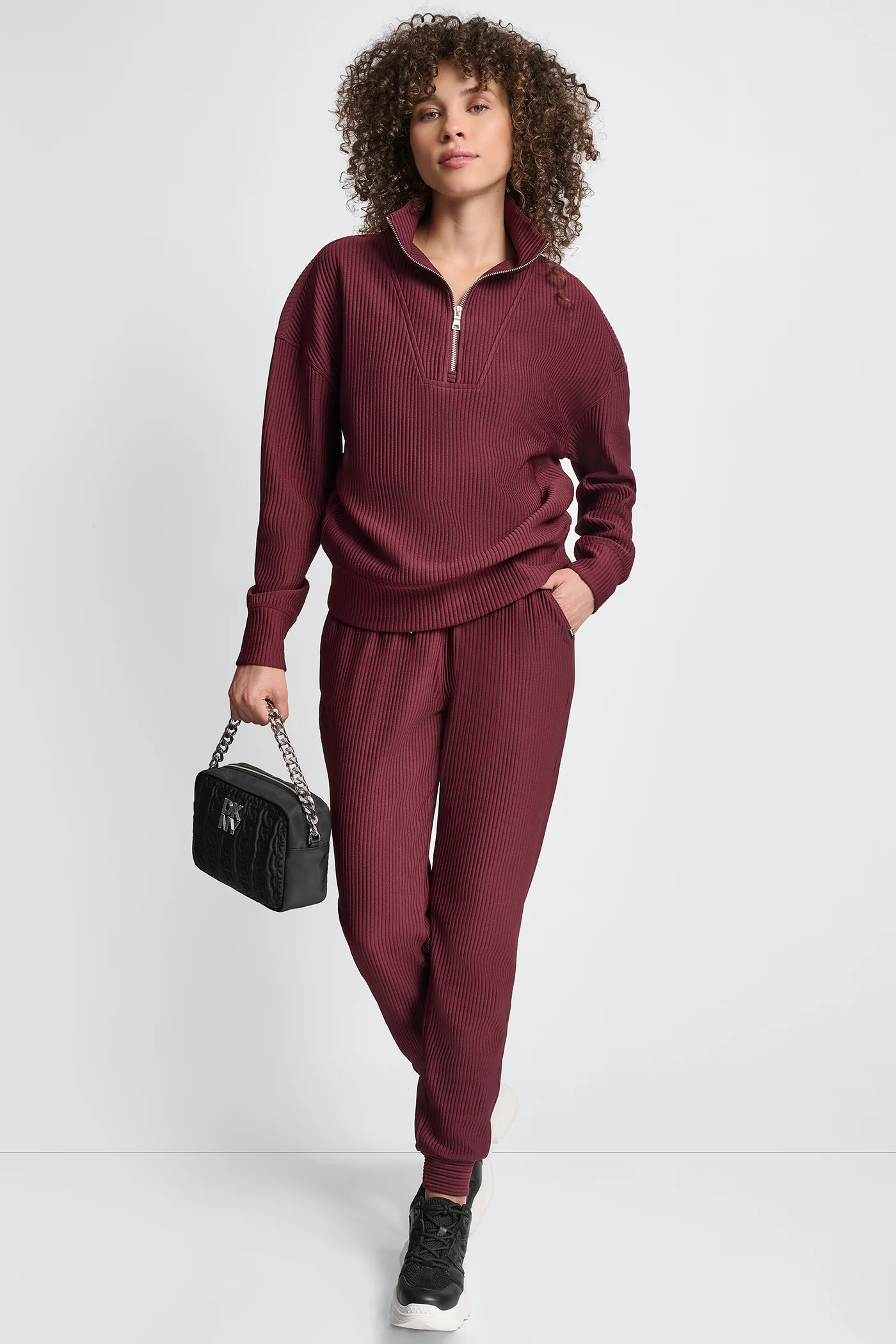 TECH OTTOMAN HALF ZIP MOCK NECK PULLOVER - Image 6