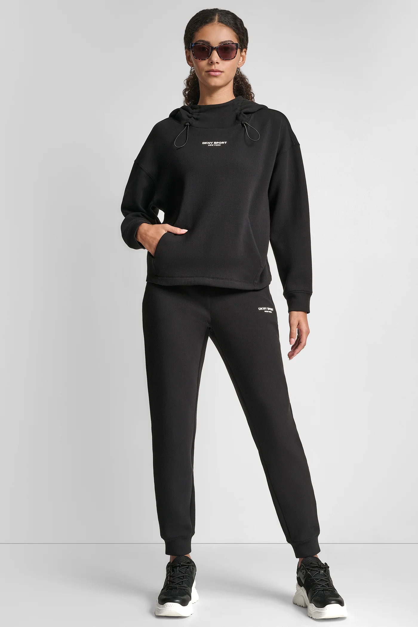 BROOKLYN SCUBA HOODIE WITH BUNGEE DETAIL AND POCKETS - Image 5