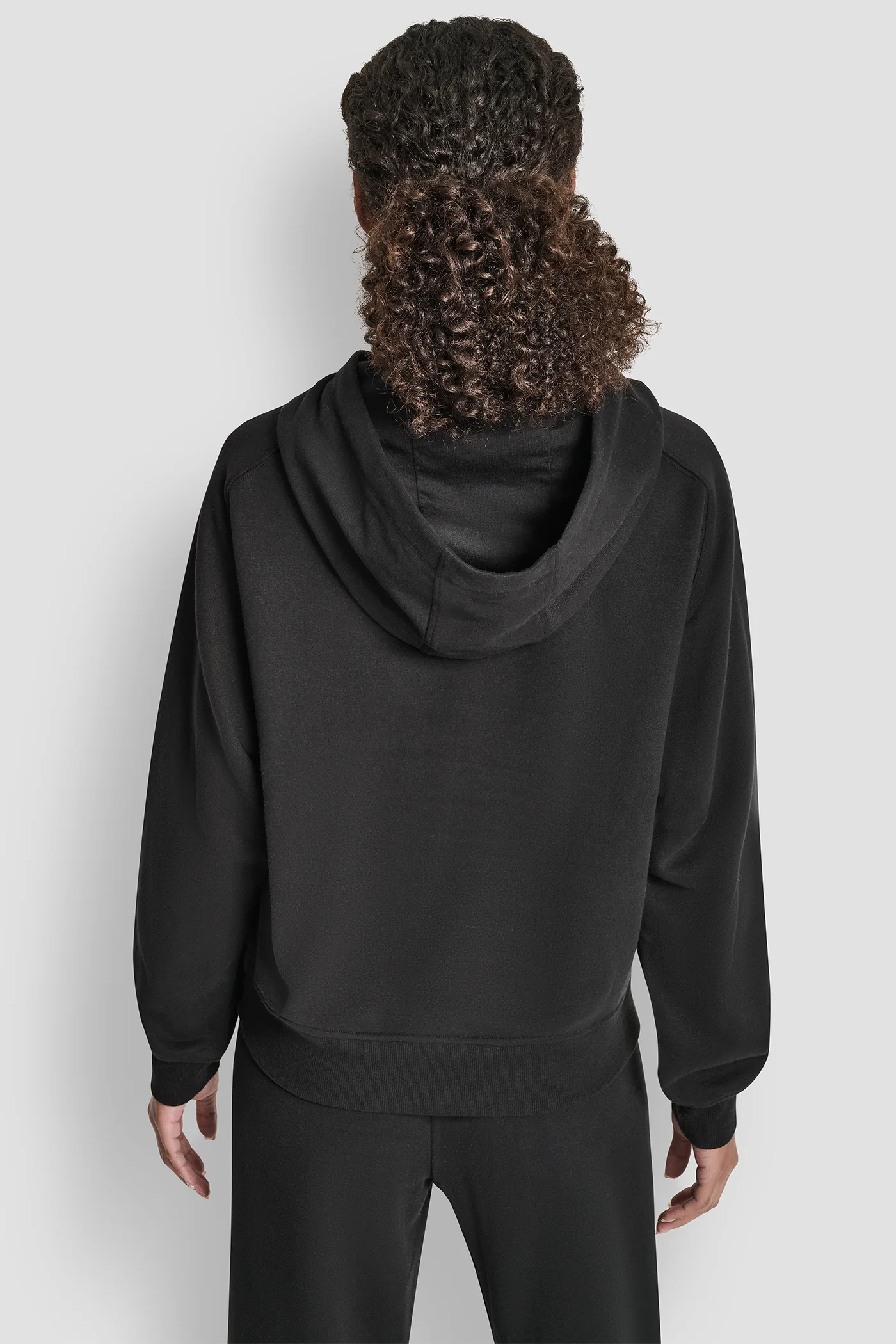 OVERSIZED FLOCKED LOGO PULLOVER HOODIE - Image 2
