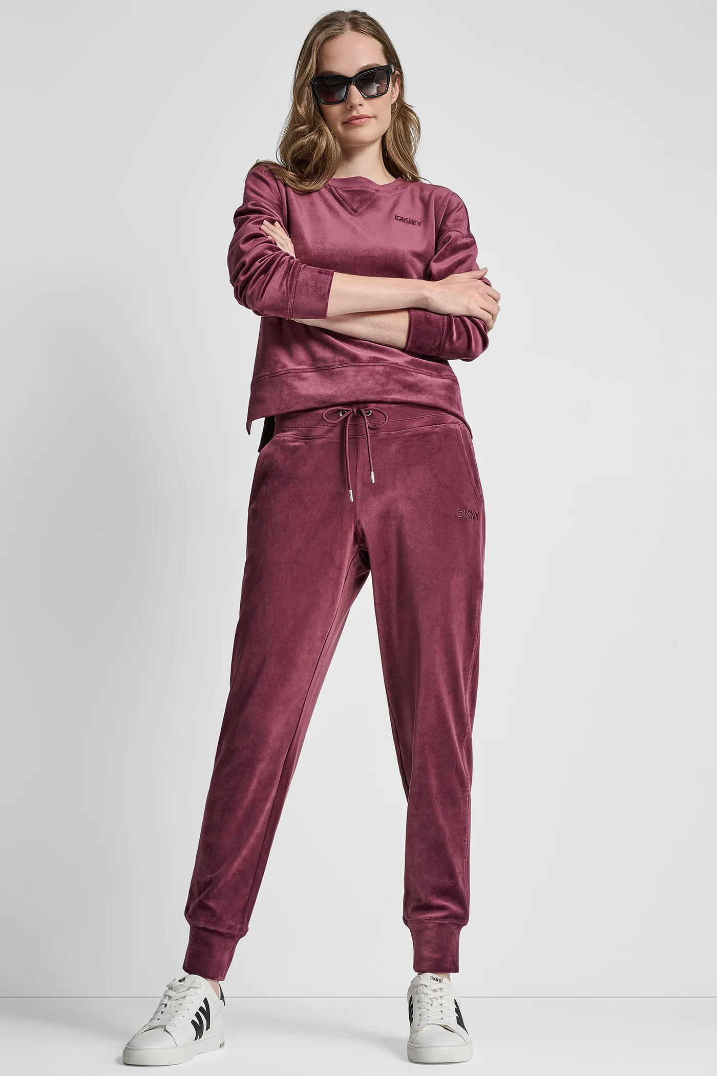 VELOUR HIGH LOW LOGO PULLOVER - Image 5