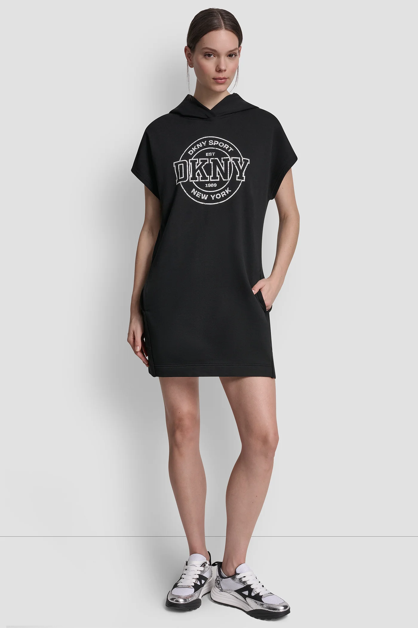 LOGO MINI HOODIE DRESS - Image 5