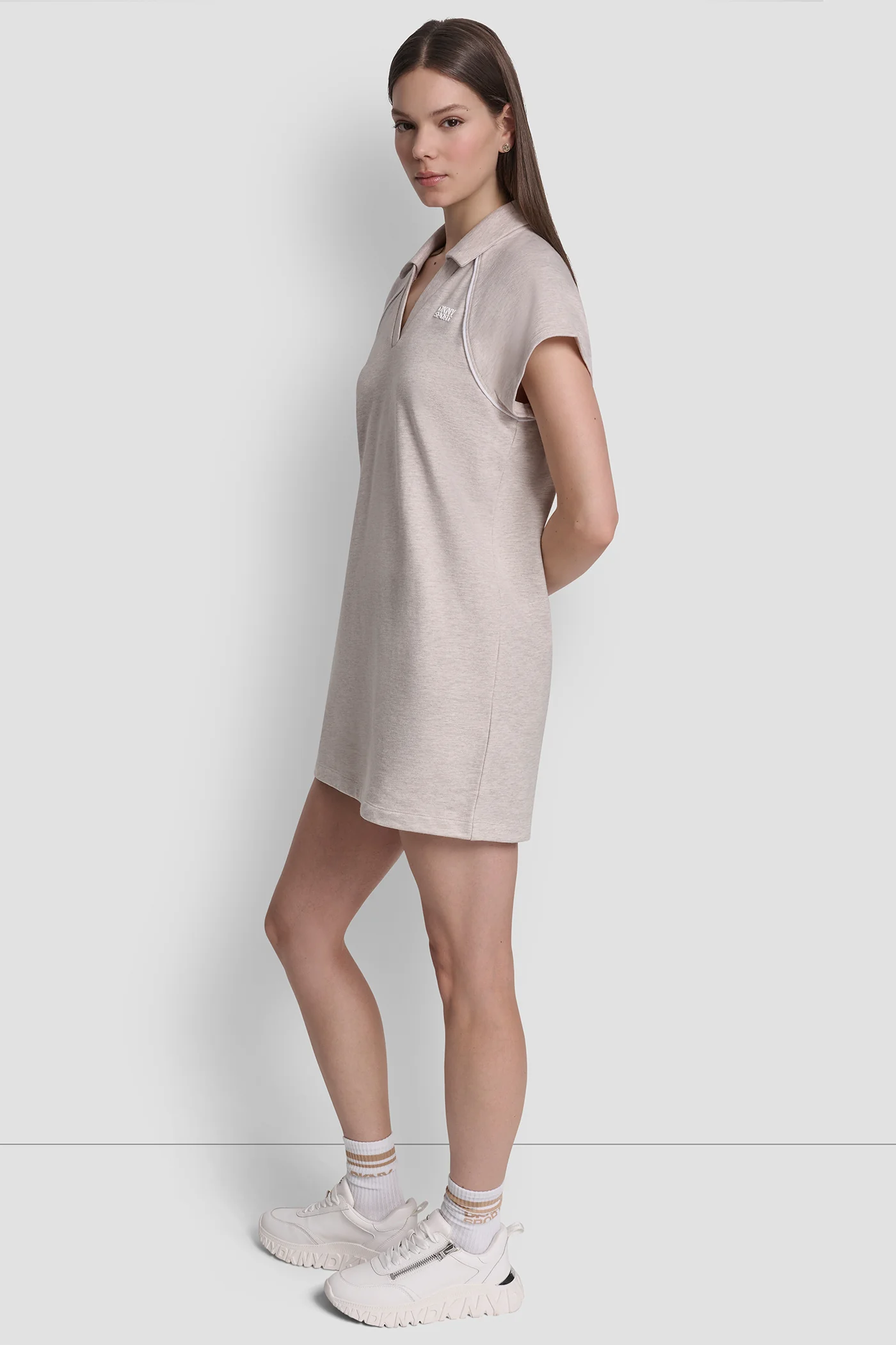 SHORT SLEEVE LOGO MINI POLO DRESS - Image 4