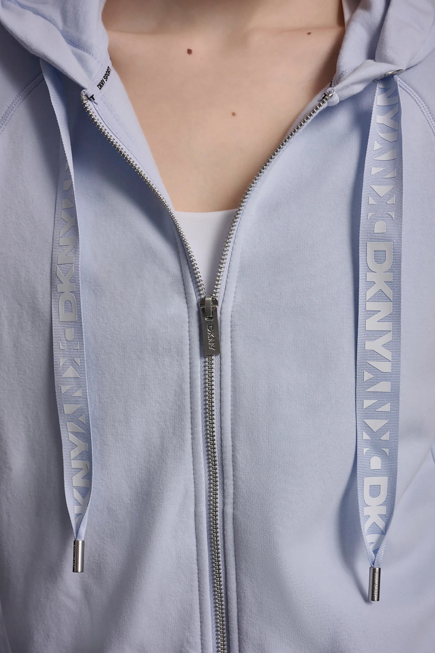 TWO-TONE LOGO DRAWSTRING HOODIE - Image 6