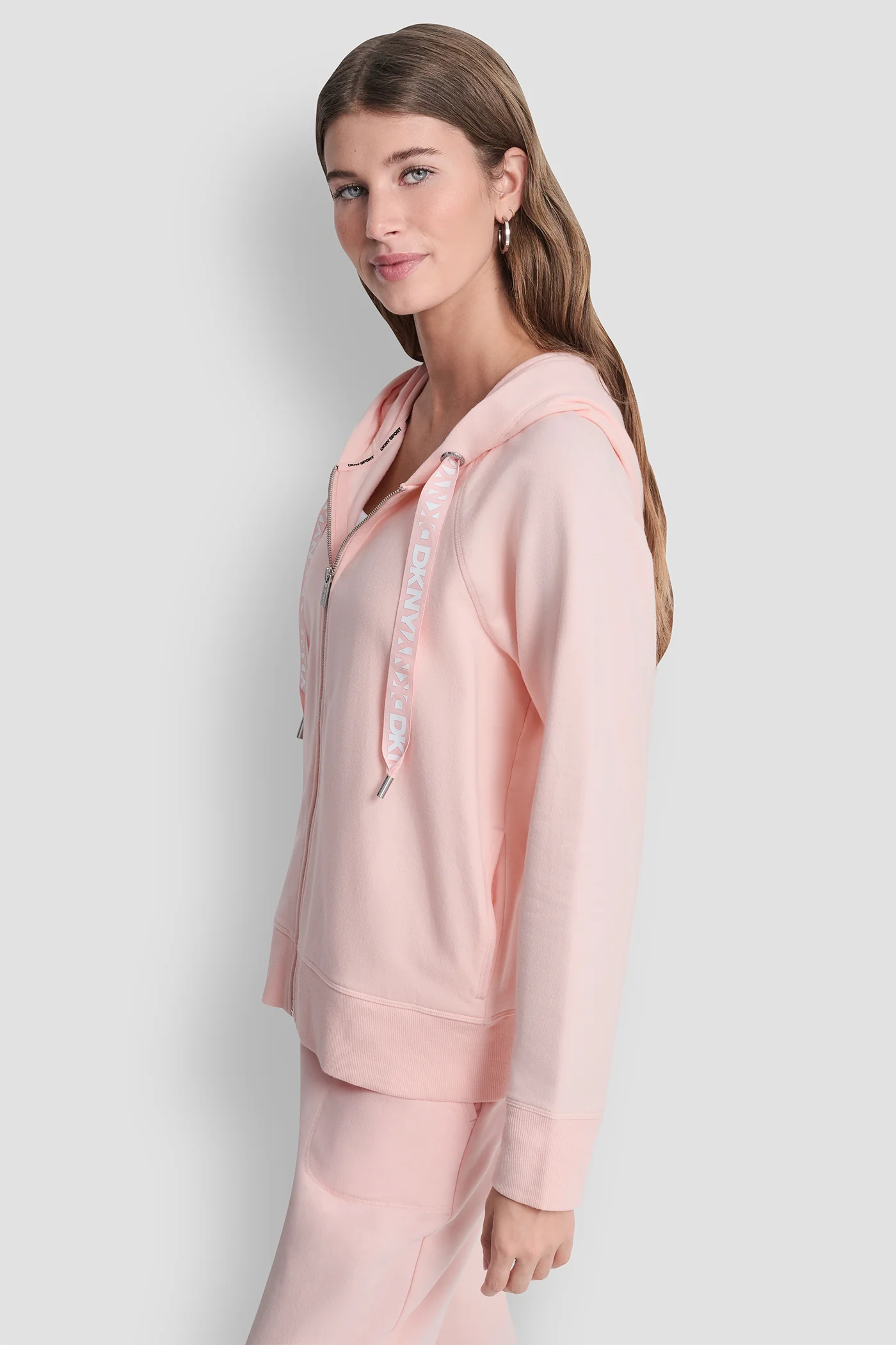TWO-TONE LOGO DRAWSTRING HOODIE - Image 3