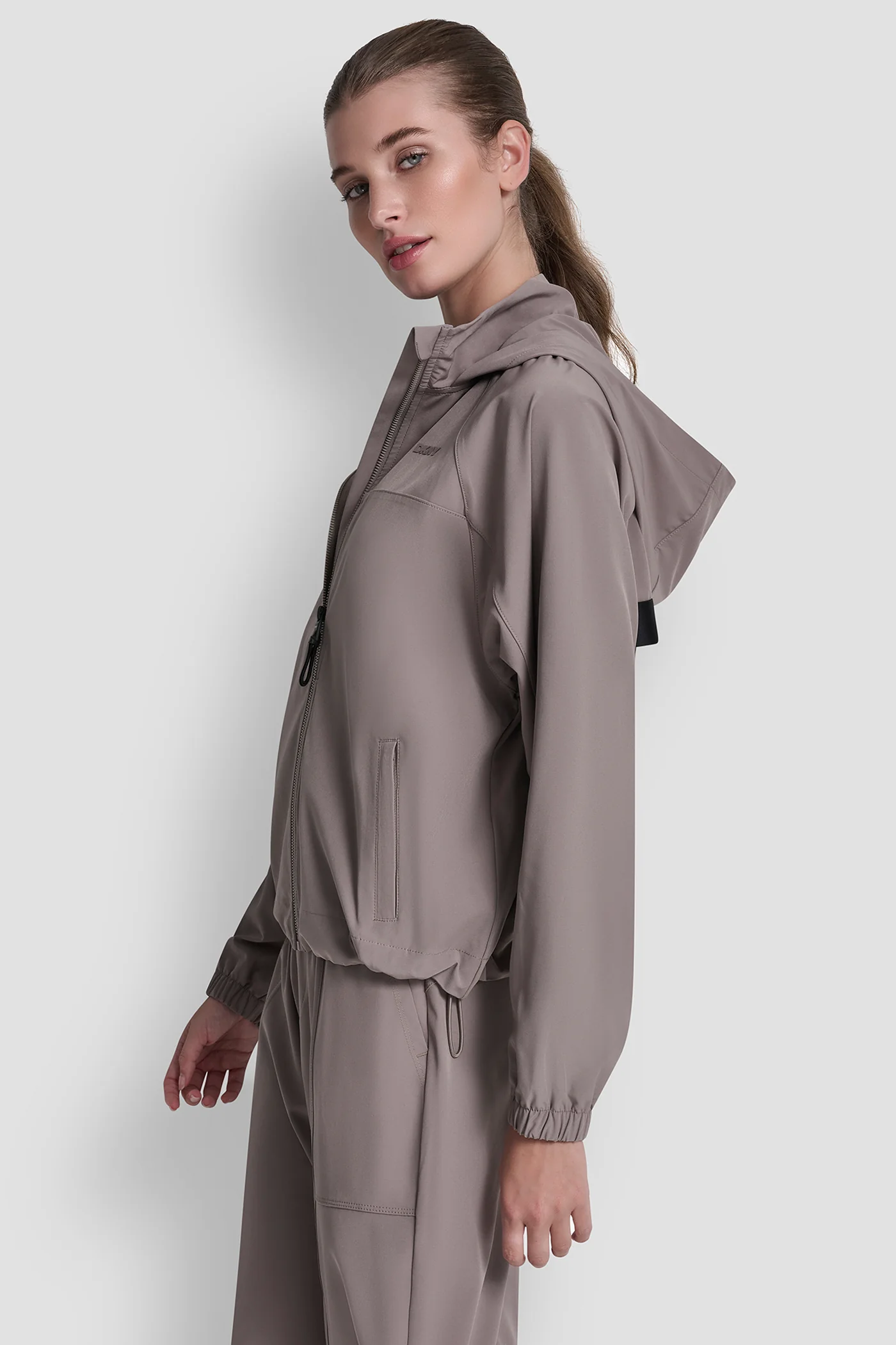 LOGO HOODED SHORT JACKET - Image 4
