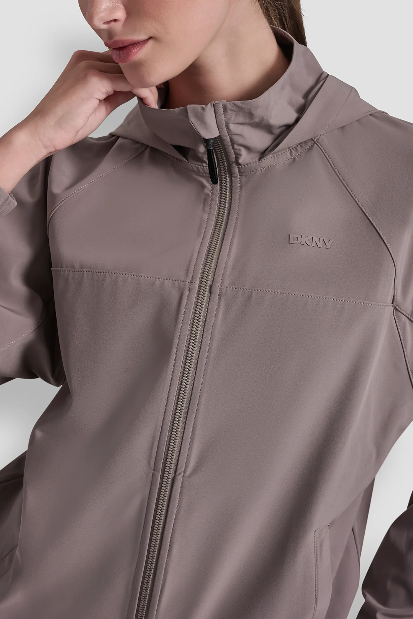 LOGO HOODED SHORT JACKET - Image 7