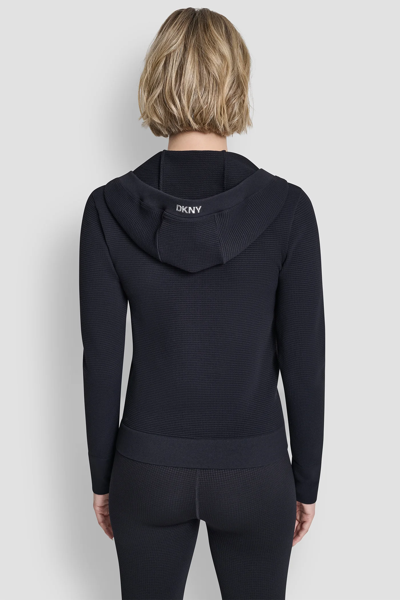 SEAMLESS GRID FULL ZIP HOODIE - Image 2