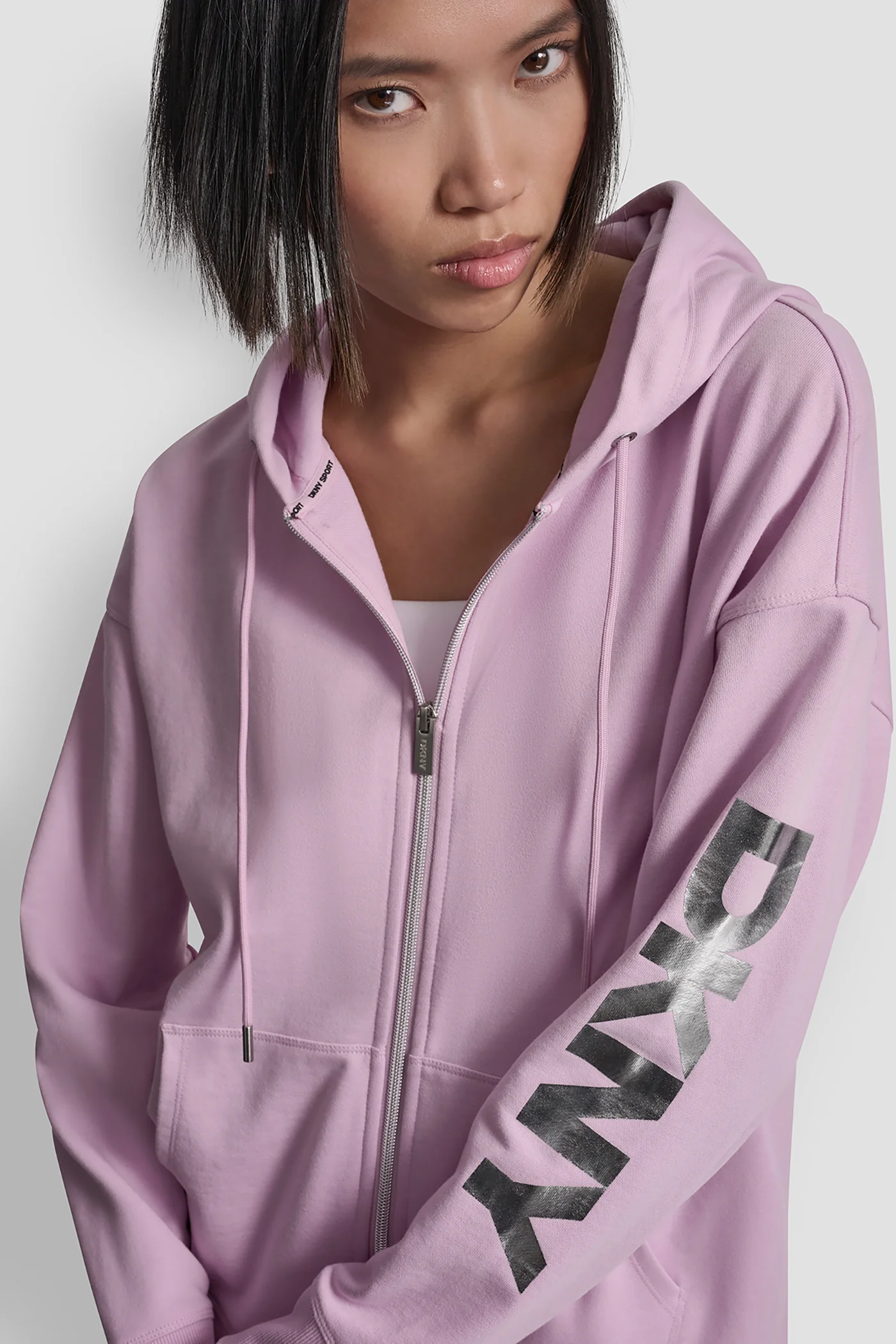 FOIL LOGO FULL-ZIP HOODIE