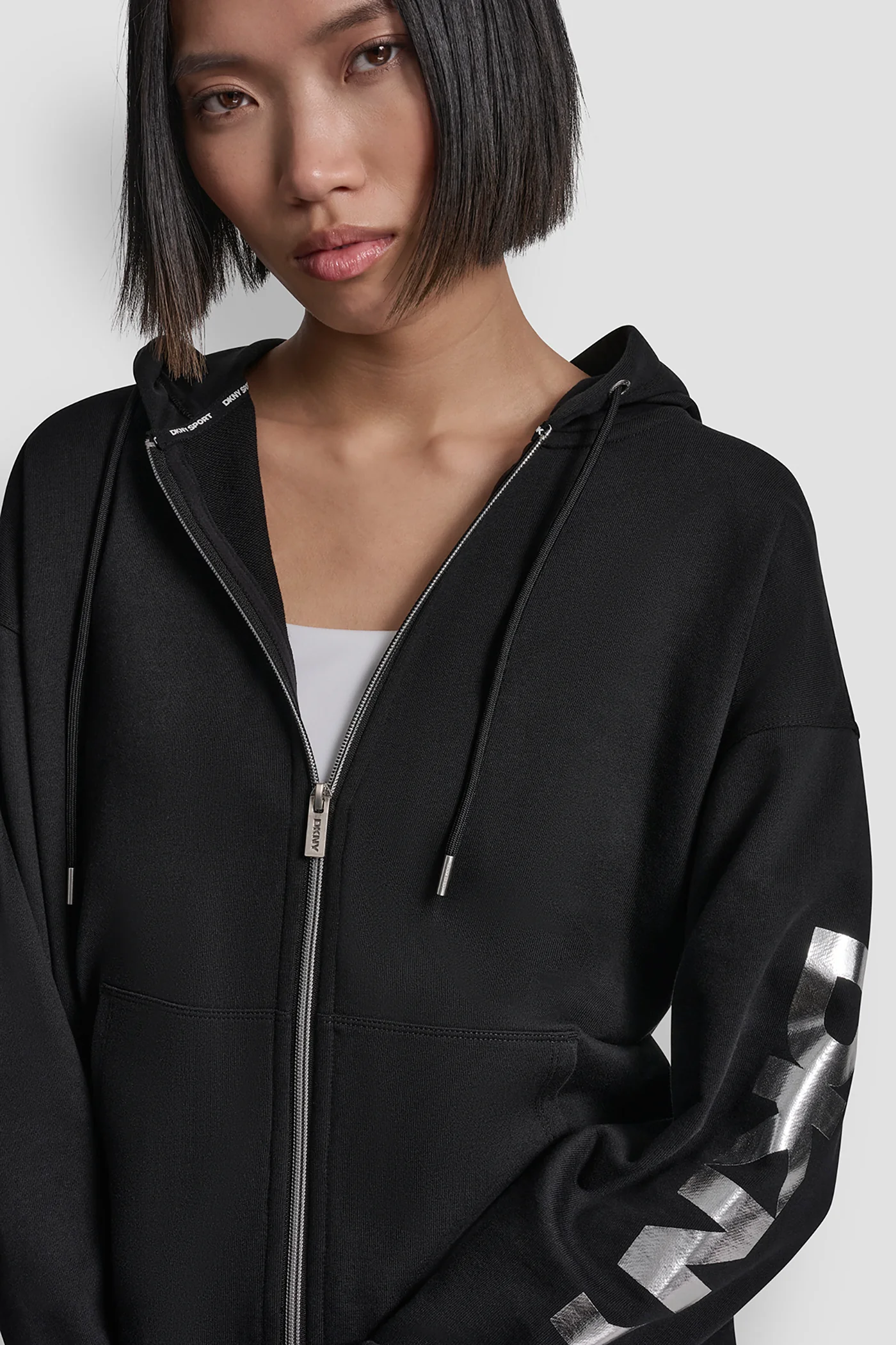 FOIL LOGO FULL-ZIP HOODIE - Image 4