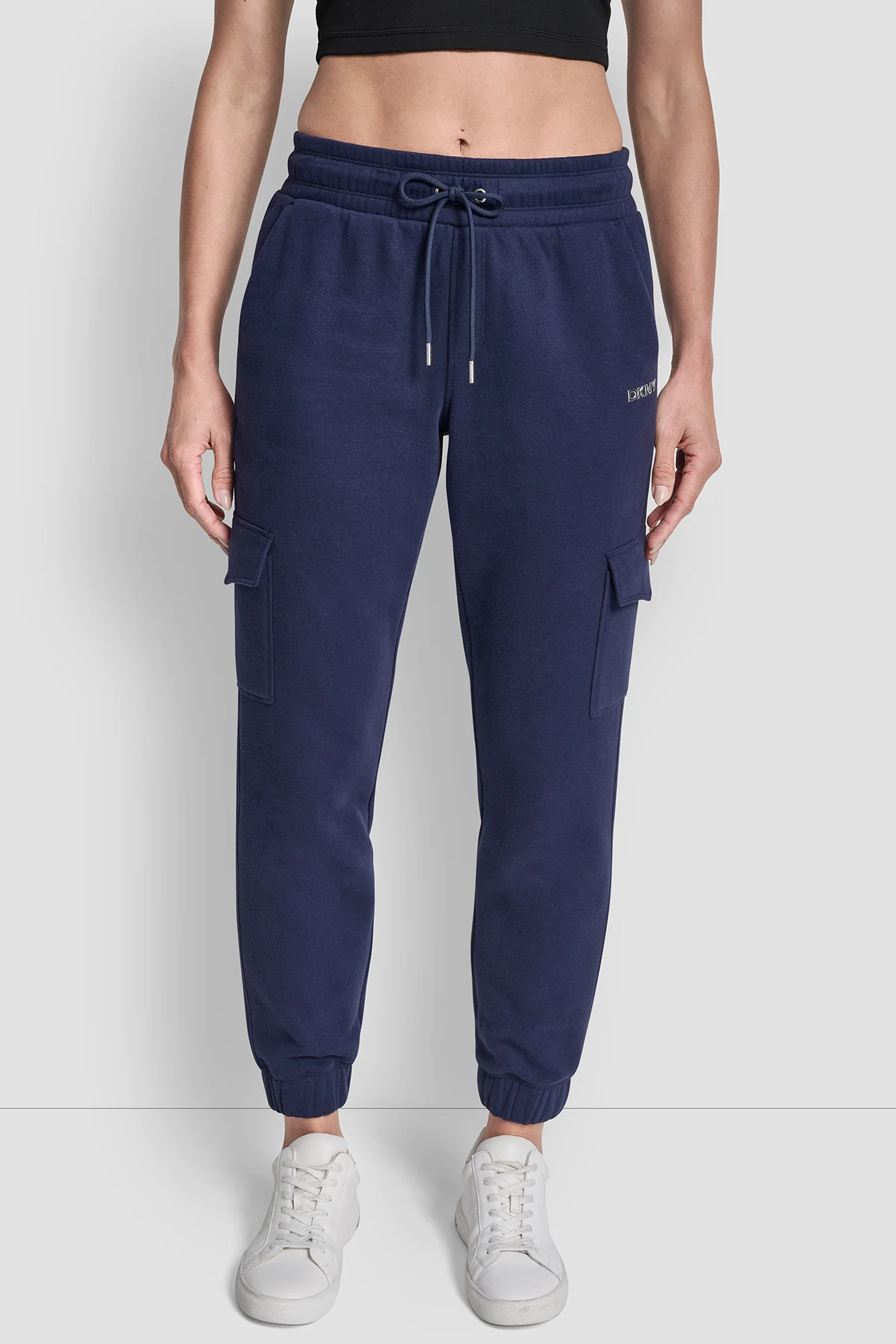 METALLIC BUBBLE LOGO SLIM FIT FLEECE CARGO JOGGER - Image 3