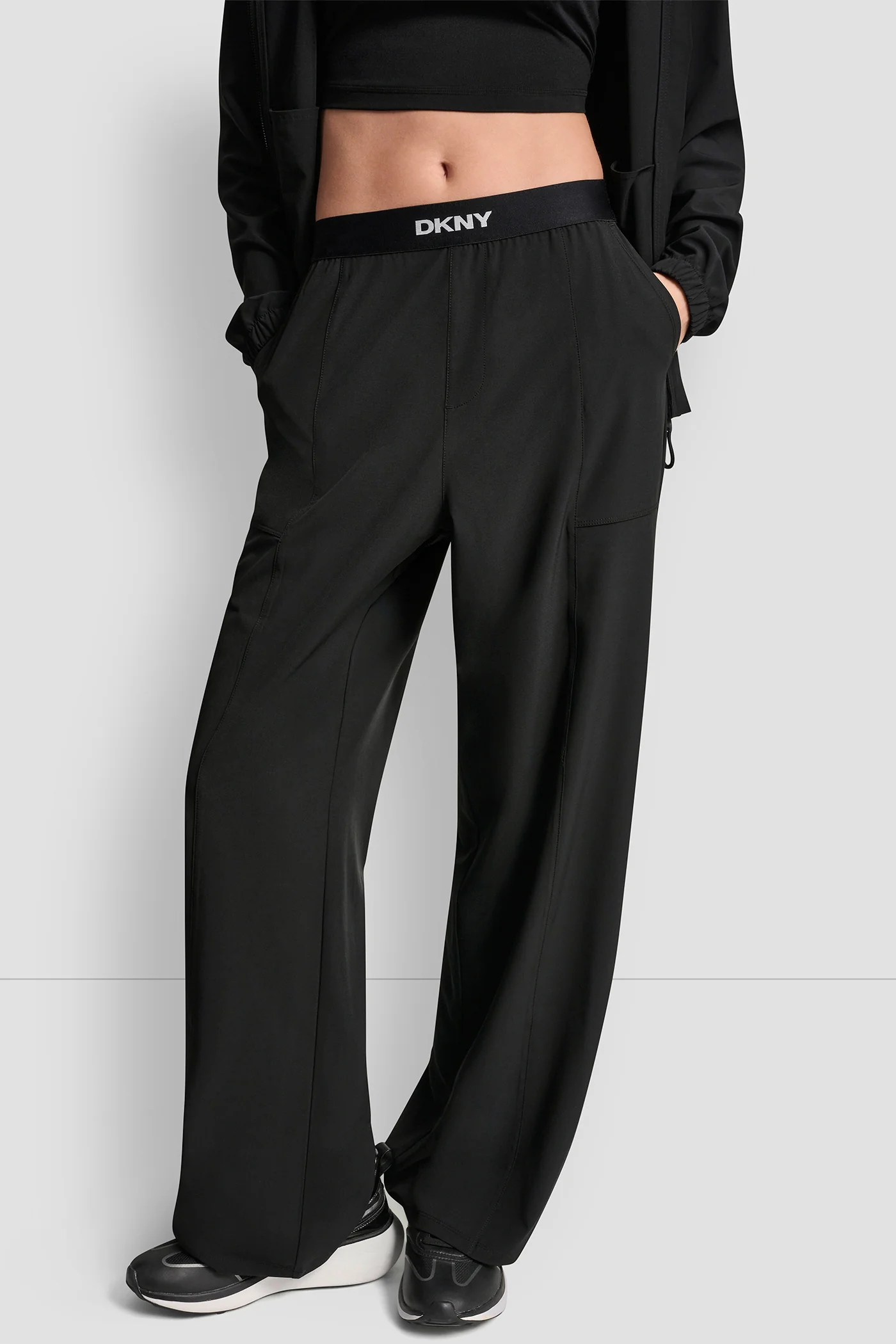 HIGH-RISE LOGO-WAIST WIDE-LEG PANT - Image 3