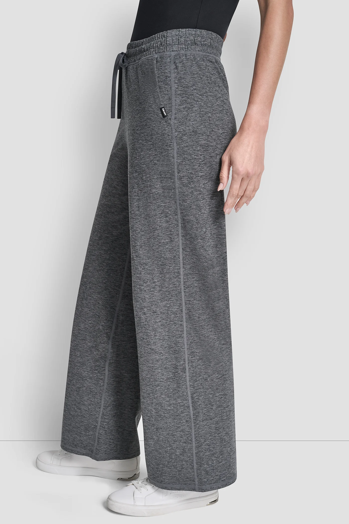 MID-RISE SPACEDYE WIDE LEG PANT - Image 4