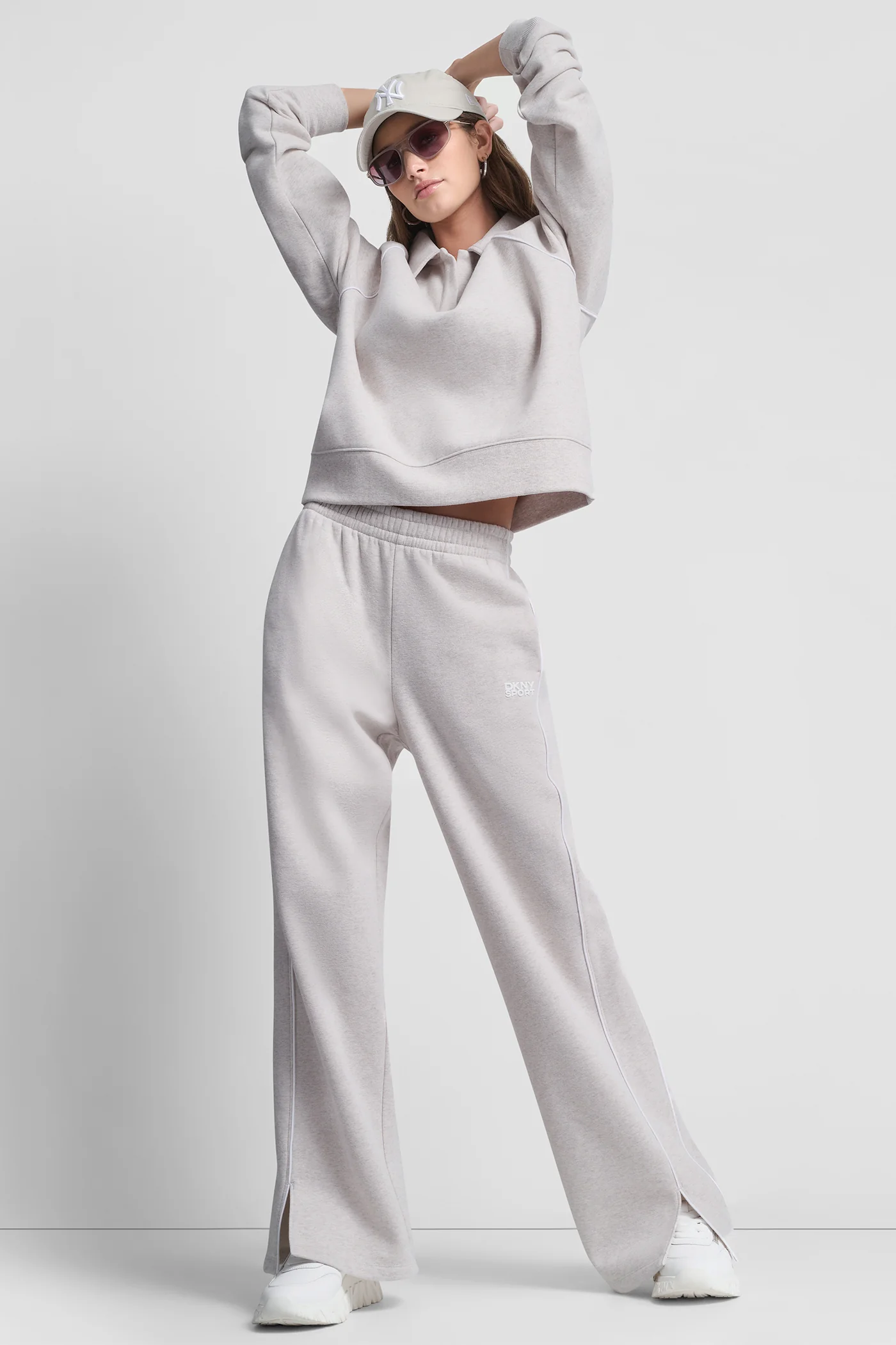 HIGH-RISE PIPED TRACK PANTS