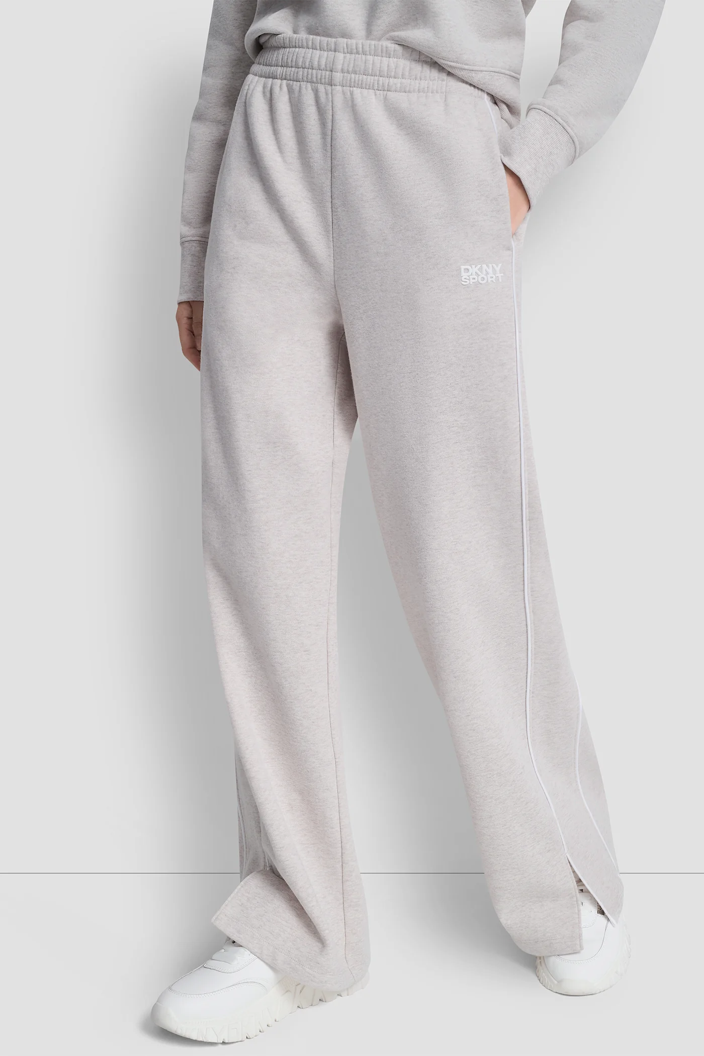 HIGH-RISE PIPED TRACK PANTS - Image 2