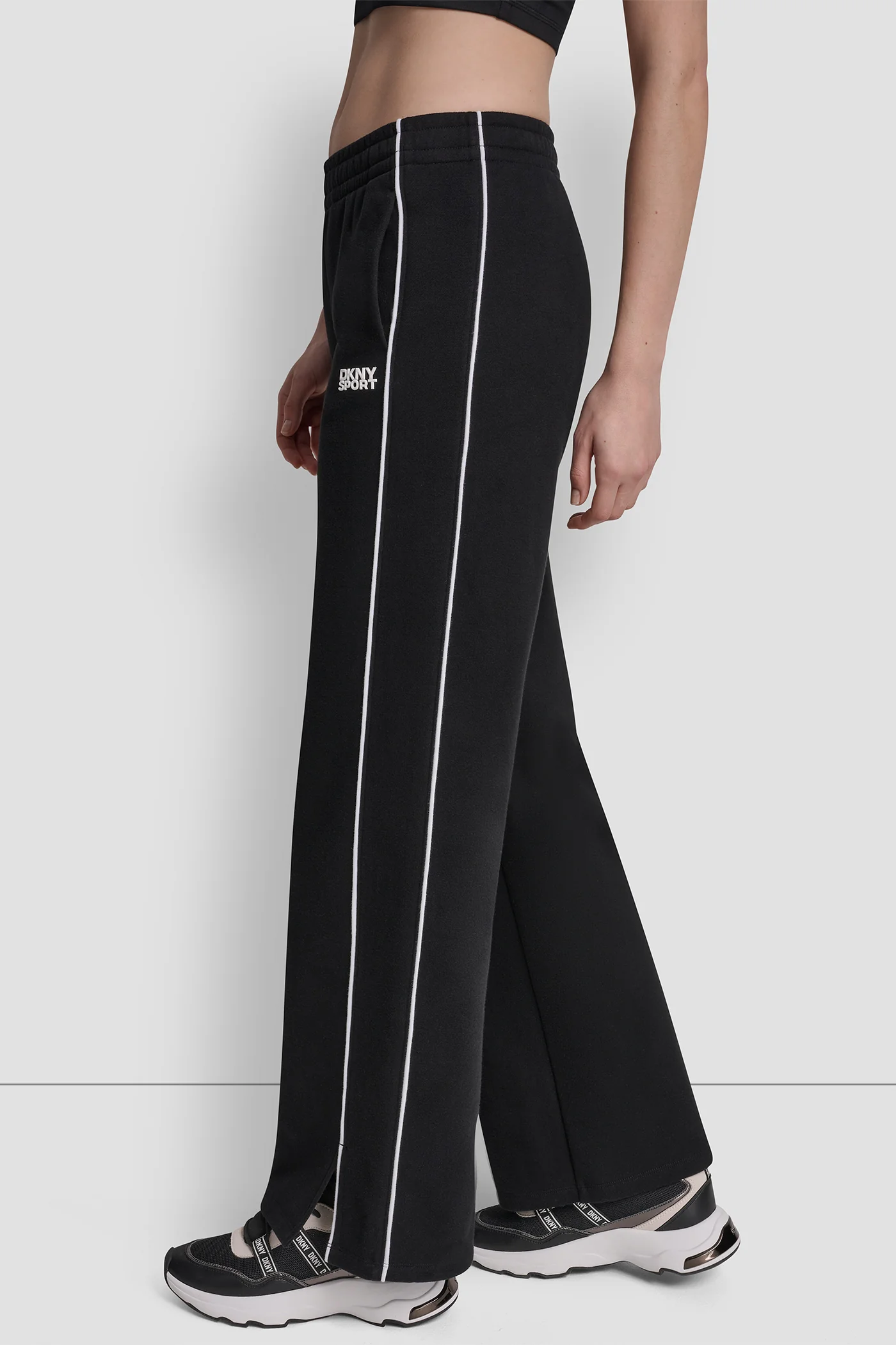 HIGH-RISE PIPED TRACK PANTS - Image 4