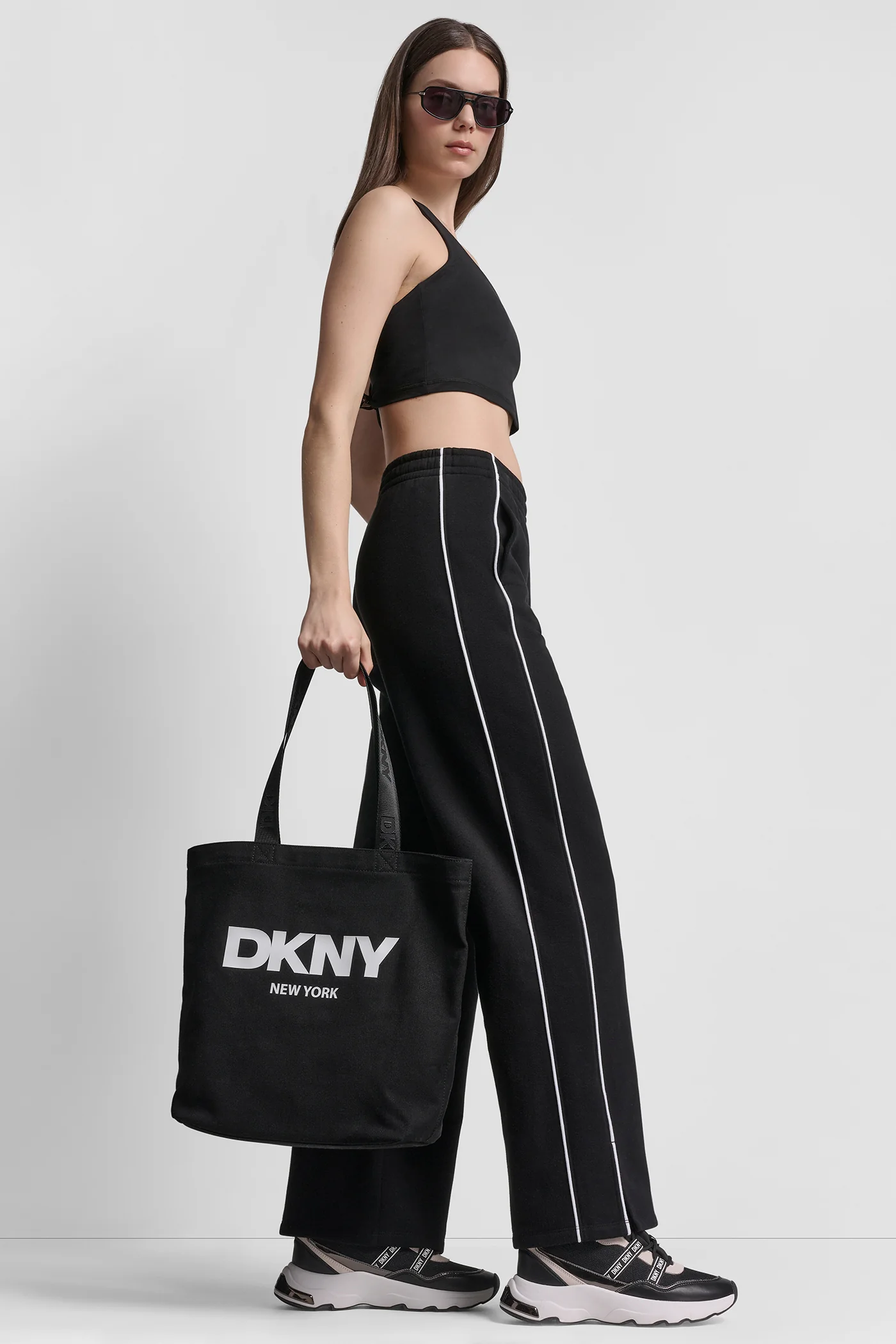 HIGH-RISE PIPED TRACK PANTS - Image 5