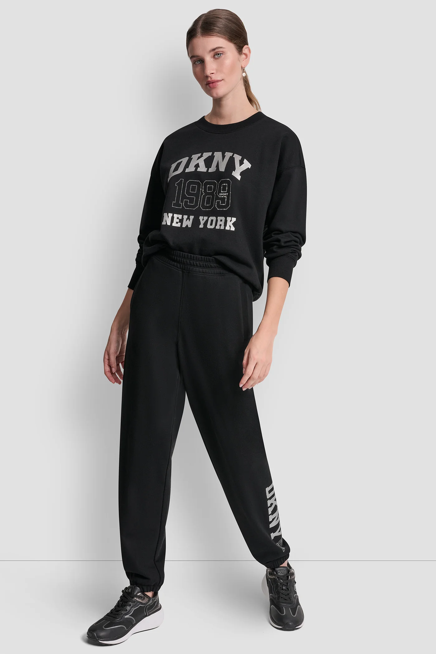 DKNY 1989 RHINESTUD LOGO JOGGER - Image 4