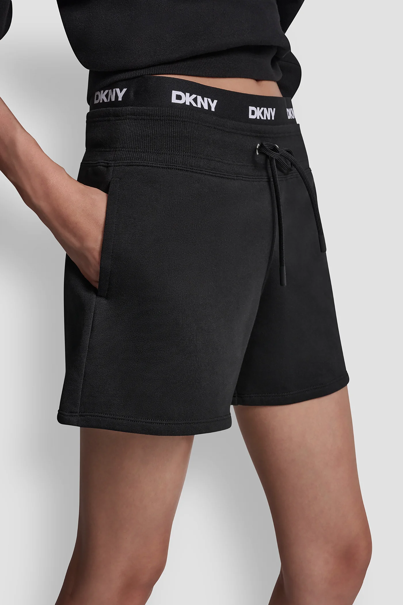 HIGH-RISE LOGO-WAIST SWEAT SHORTS - Image 3
