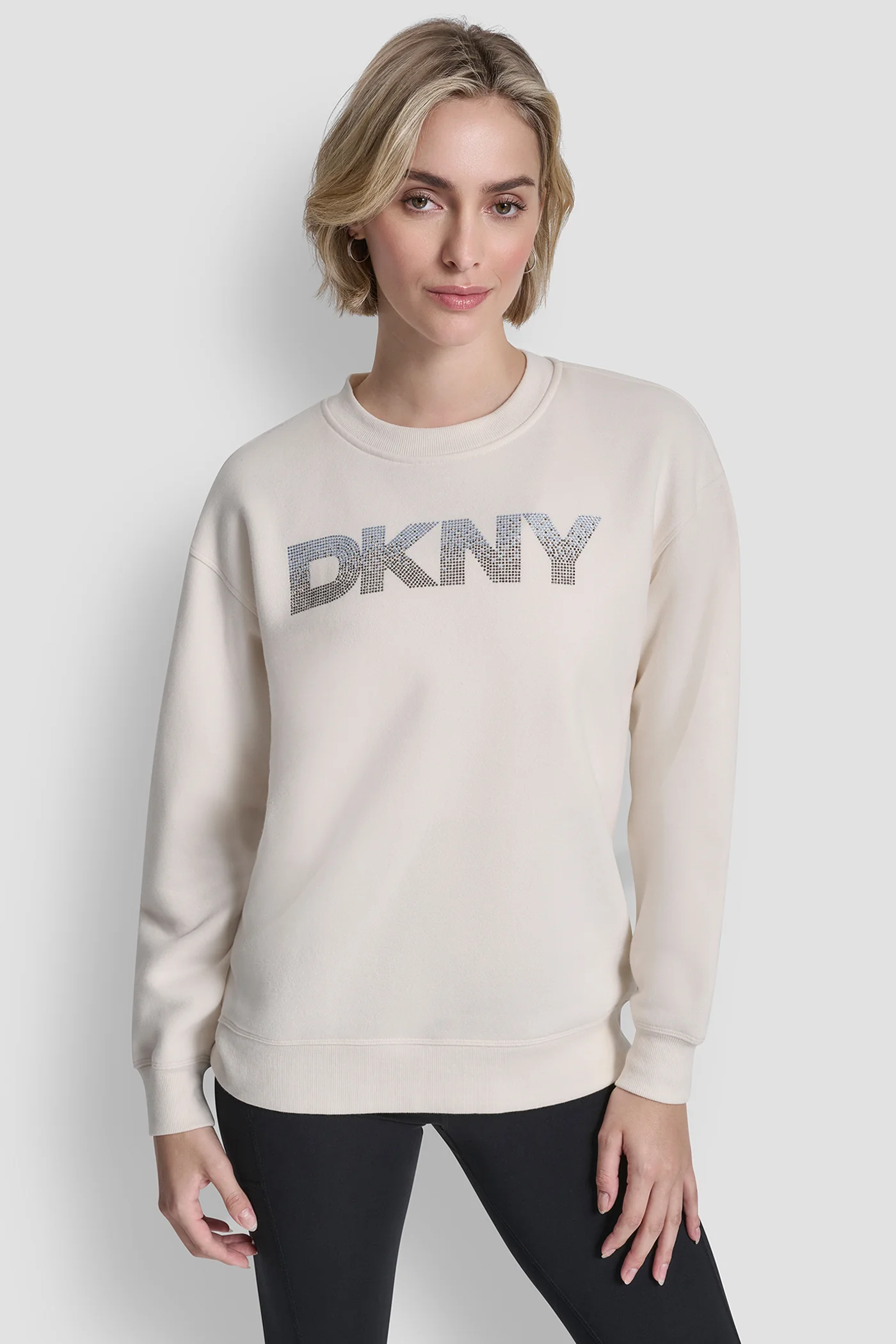 OMBRE RHINESTONE LOGO CREW NECK PULLOVER - Image 3