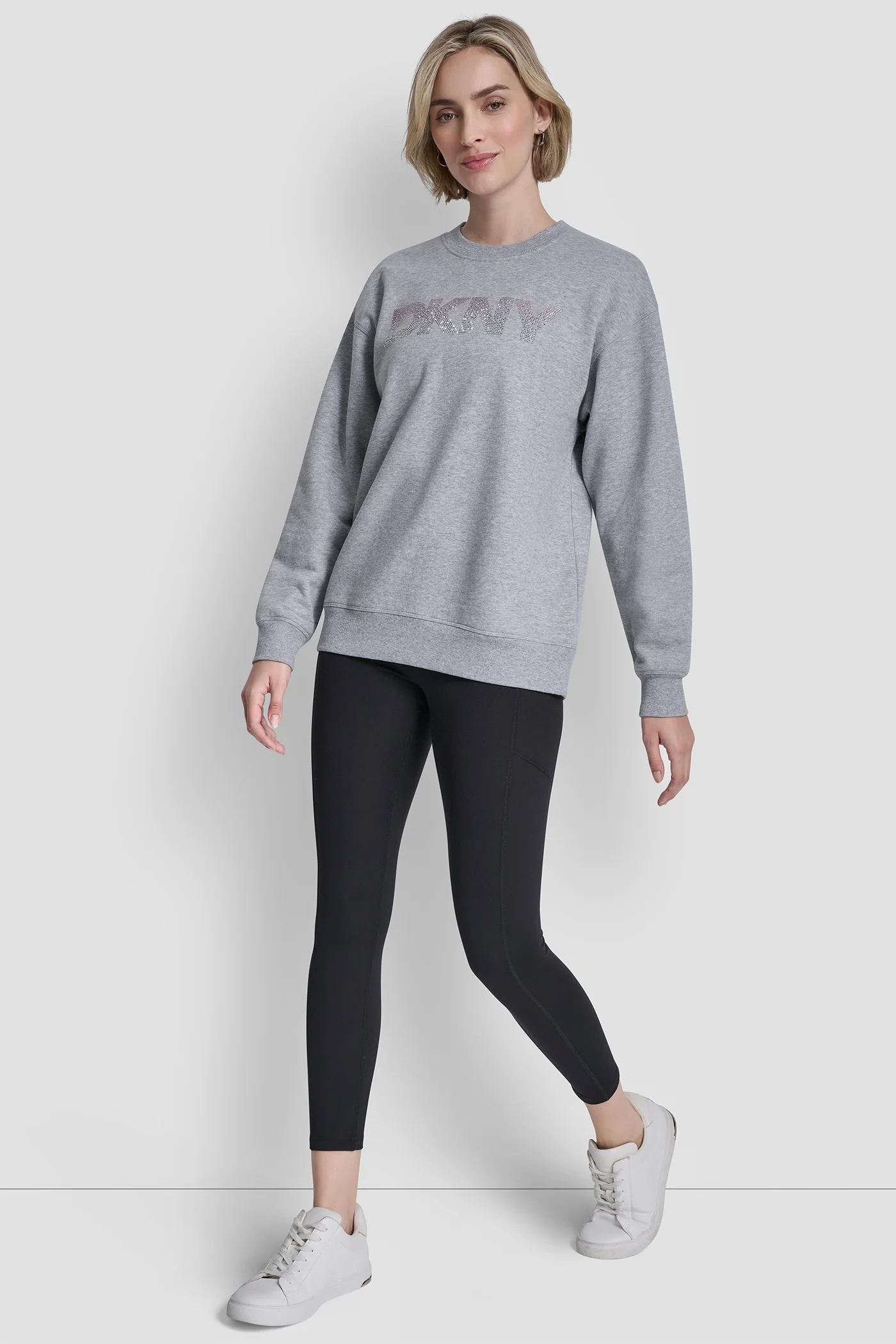 OMBRE RHINESTONE LOGO CREW NECK PULLOVER - Image 4