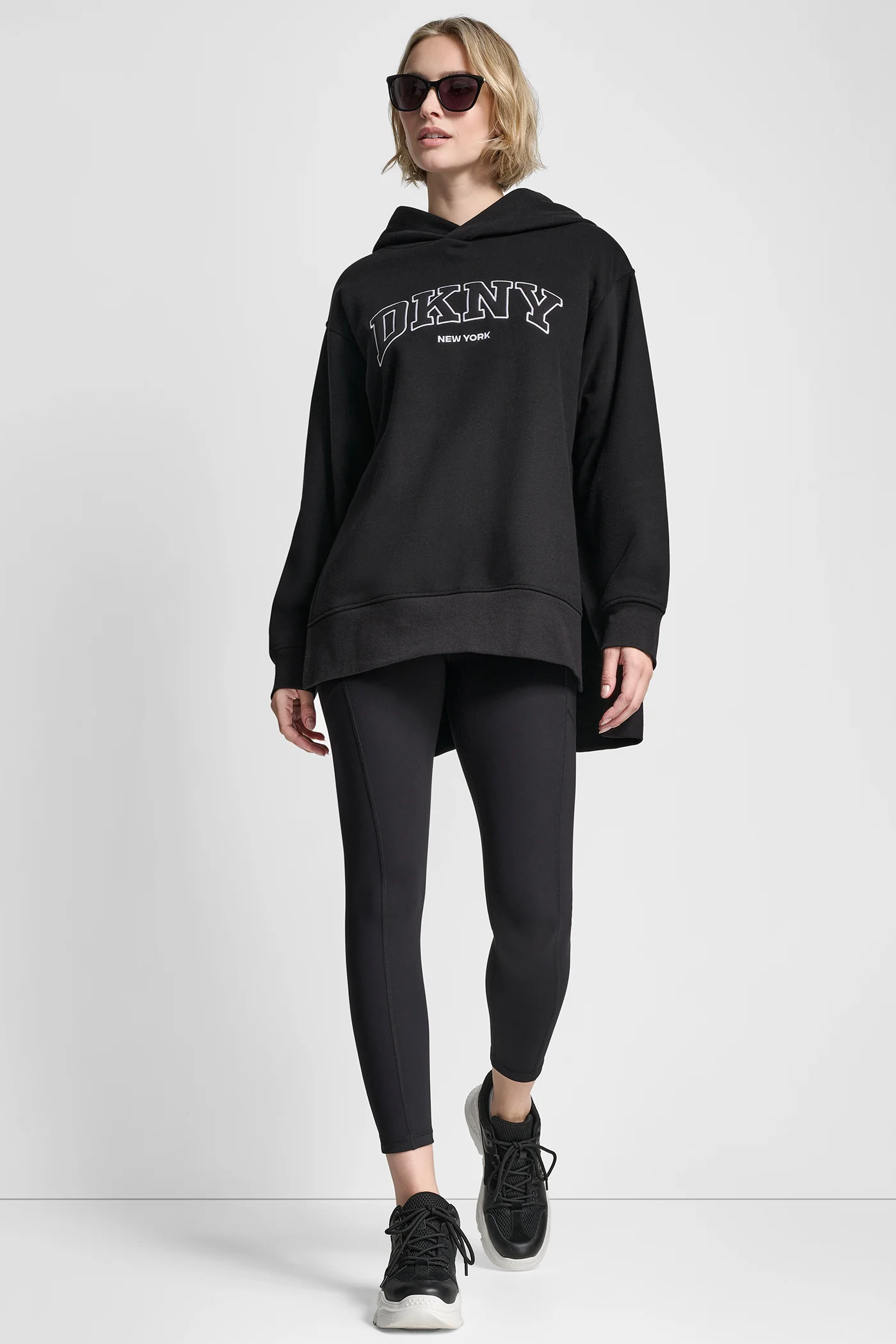 3D VARSITY LOGO OVERSIZED TUNIC HOODIE - Image 2
