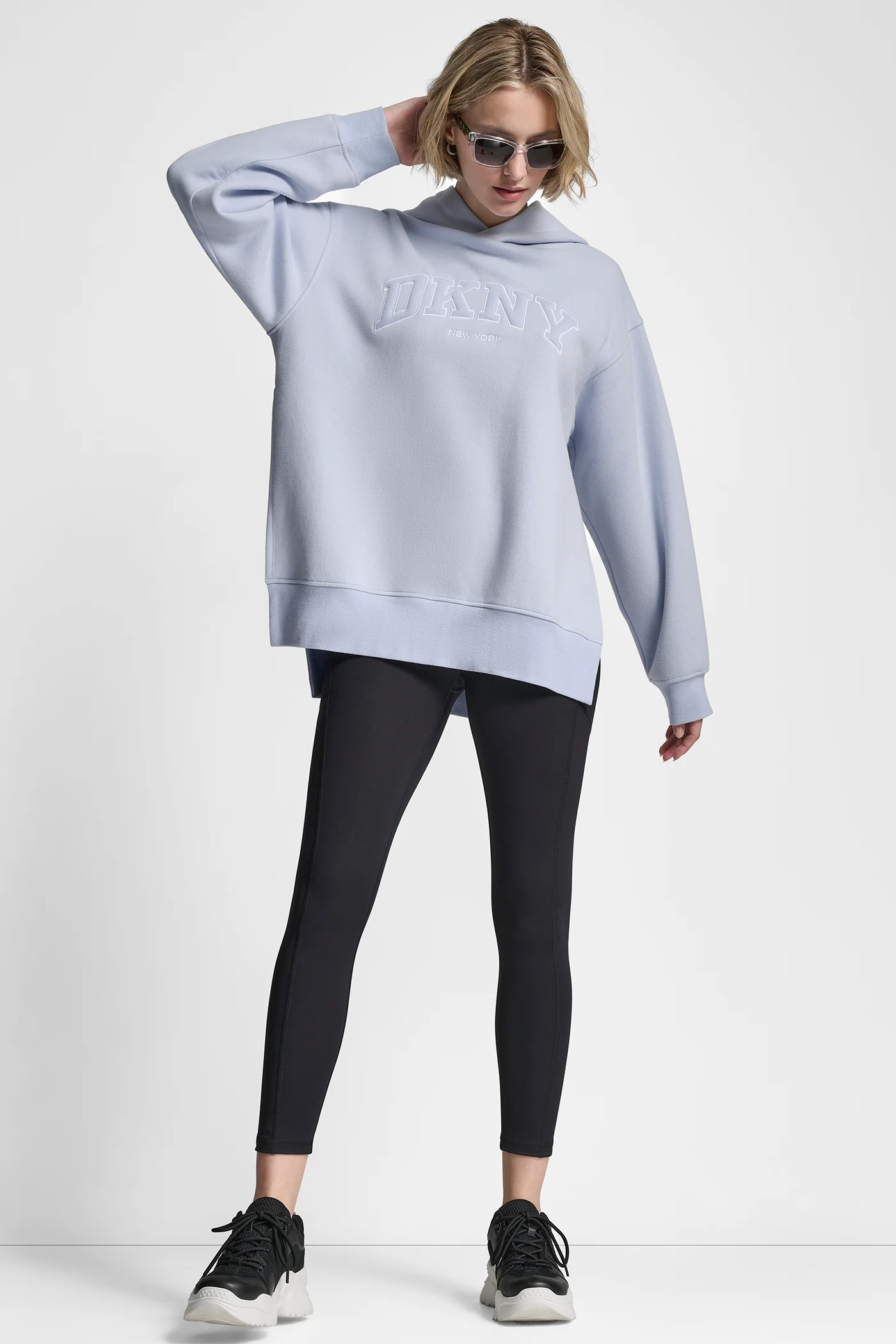 3D VARSITY LOGO OVERSIZED TUNIC HOODIE - Image 4
