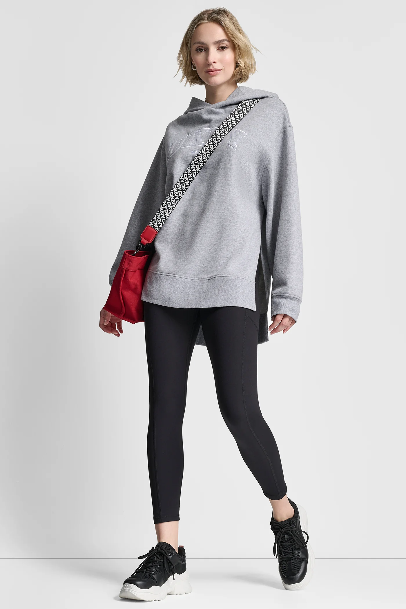 3D VARSITY LOGO OVERSIZED TUNIC HOODIE - Image 6