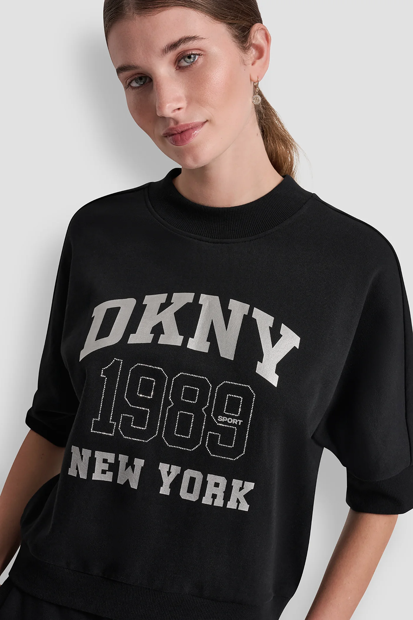 DKNY 1989 RHINESTUD LOGO PULLOVER - Image 6