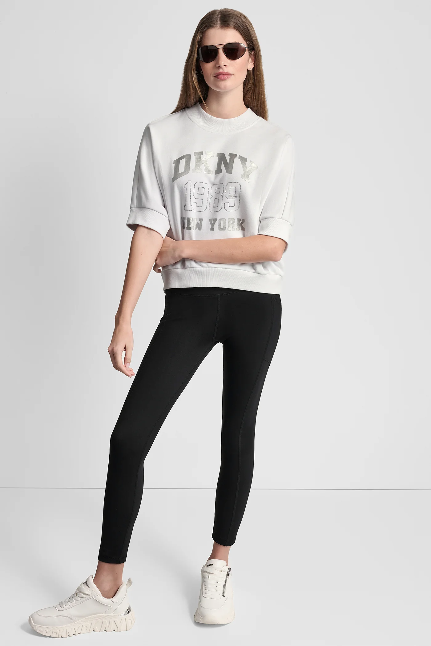 DKNY 1989 RHINESTUD LOGO PULLOVER - Image 4