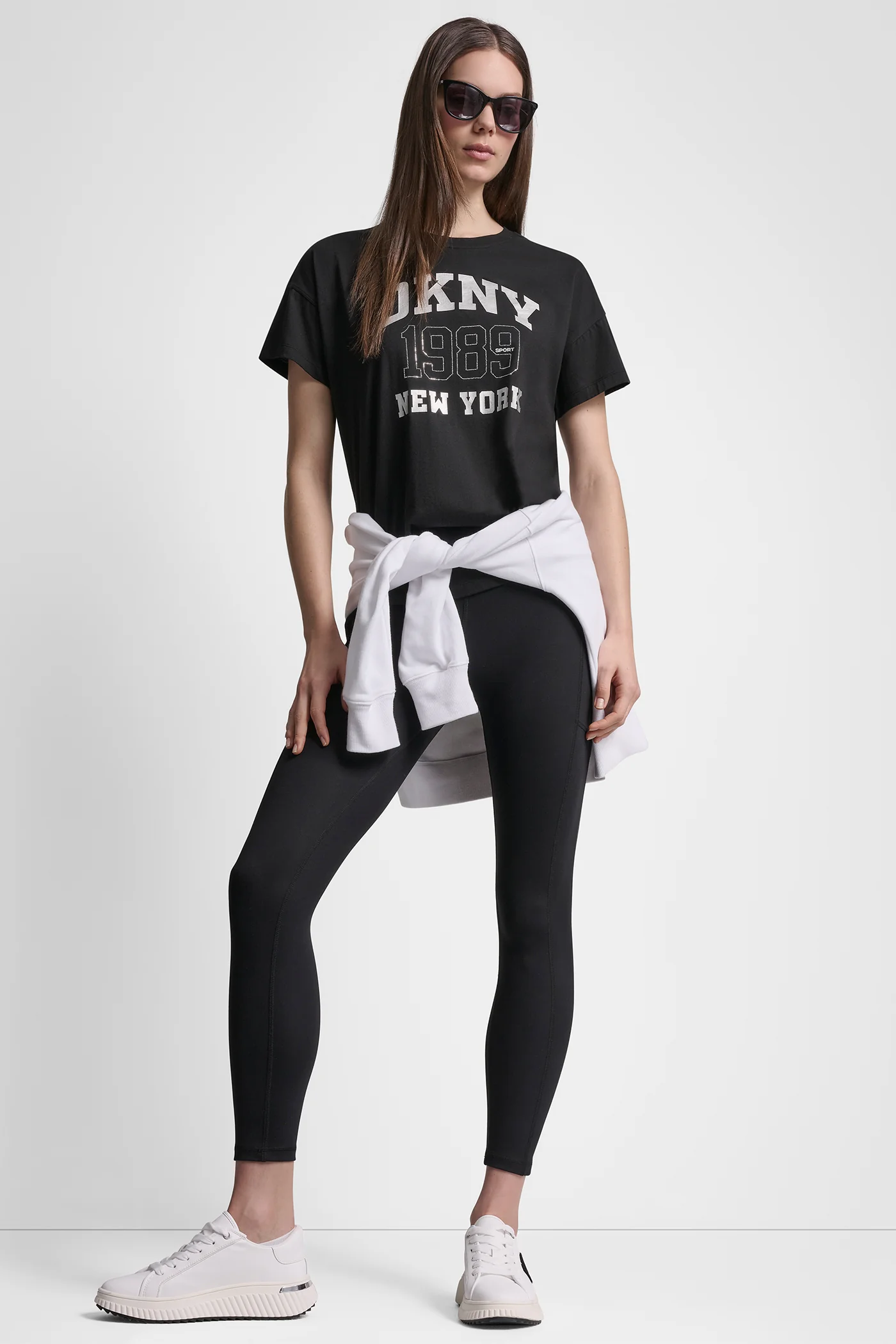 DKNY 1989 LOGO RHINESTUD TEE - Image 6