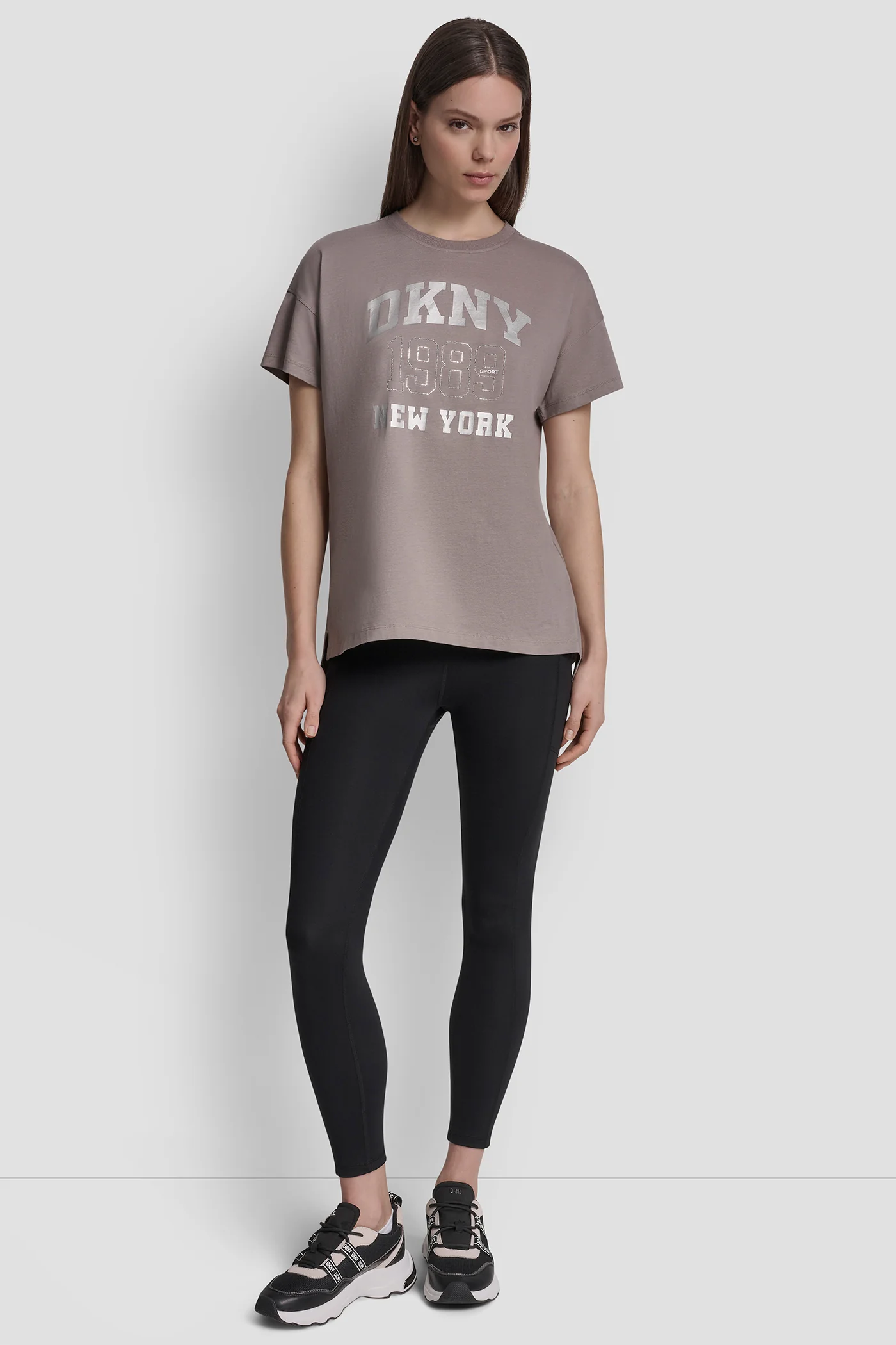 DKNY 1989 LOGO RHINESTUD TEE - Image 4