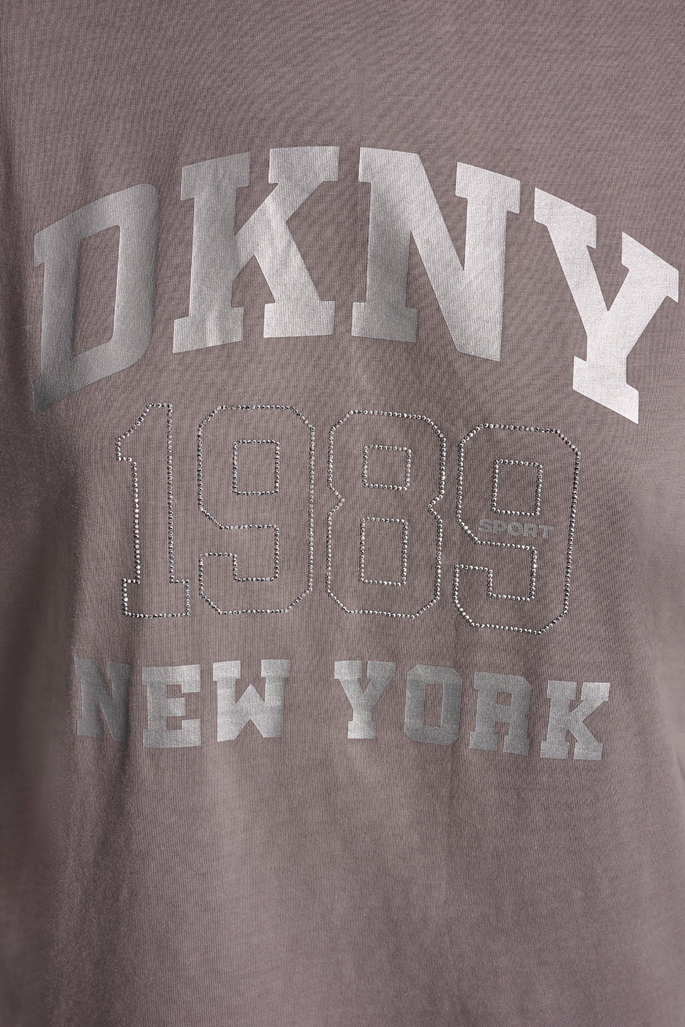 DKNY 1989 LOGO RHINESTUD TEE - Image 5