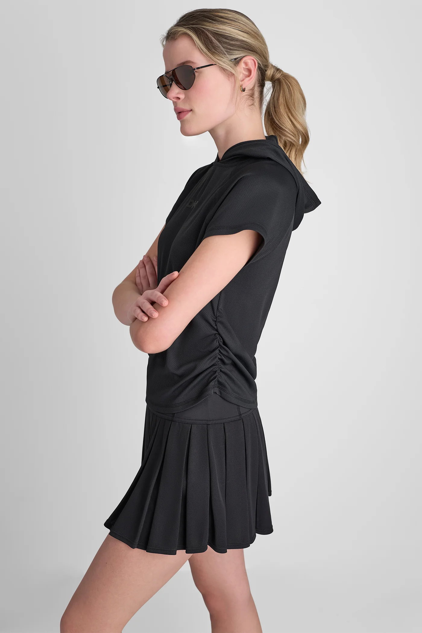 MESH HOODED LOGO TEE - Image 3