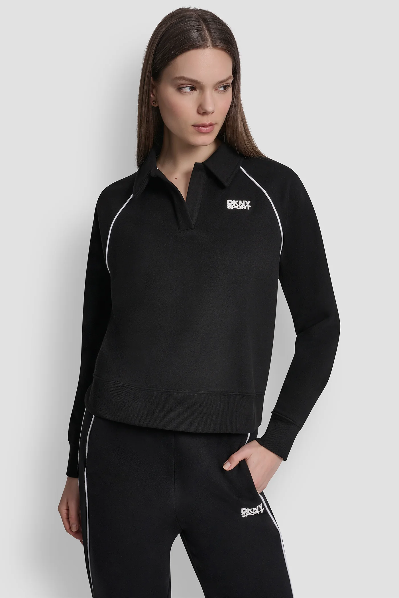 PIPED LOGO POLO SWEATSHIRT - Image 2