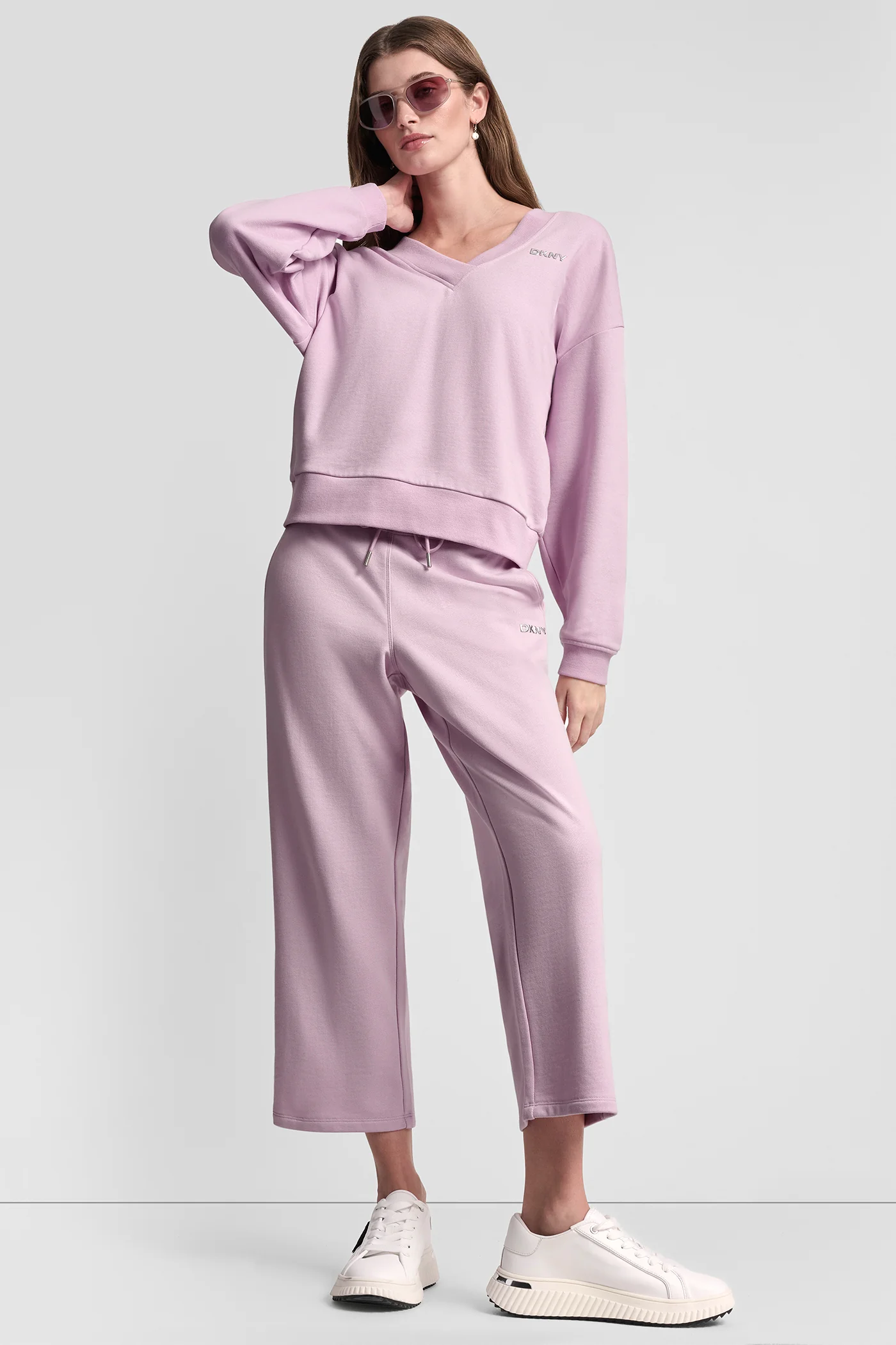 METALLIC BUBBLE LOGO V-NECK PULLOVER - Image 5