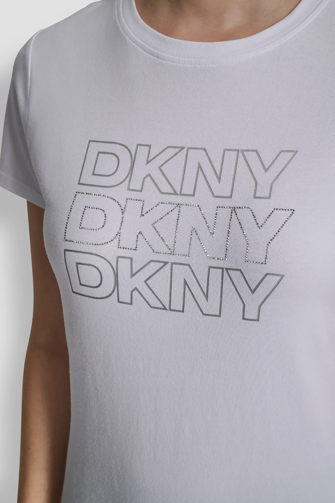 TRIPLE RHINESTONE FOIL LOGO TEE - Image 5