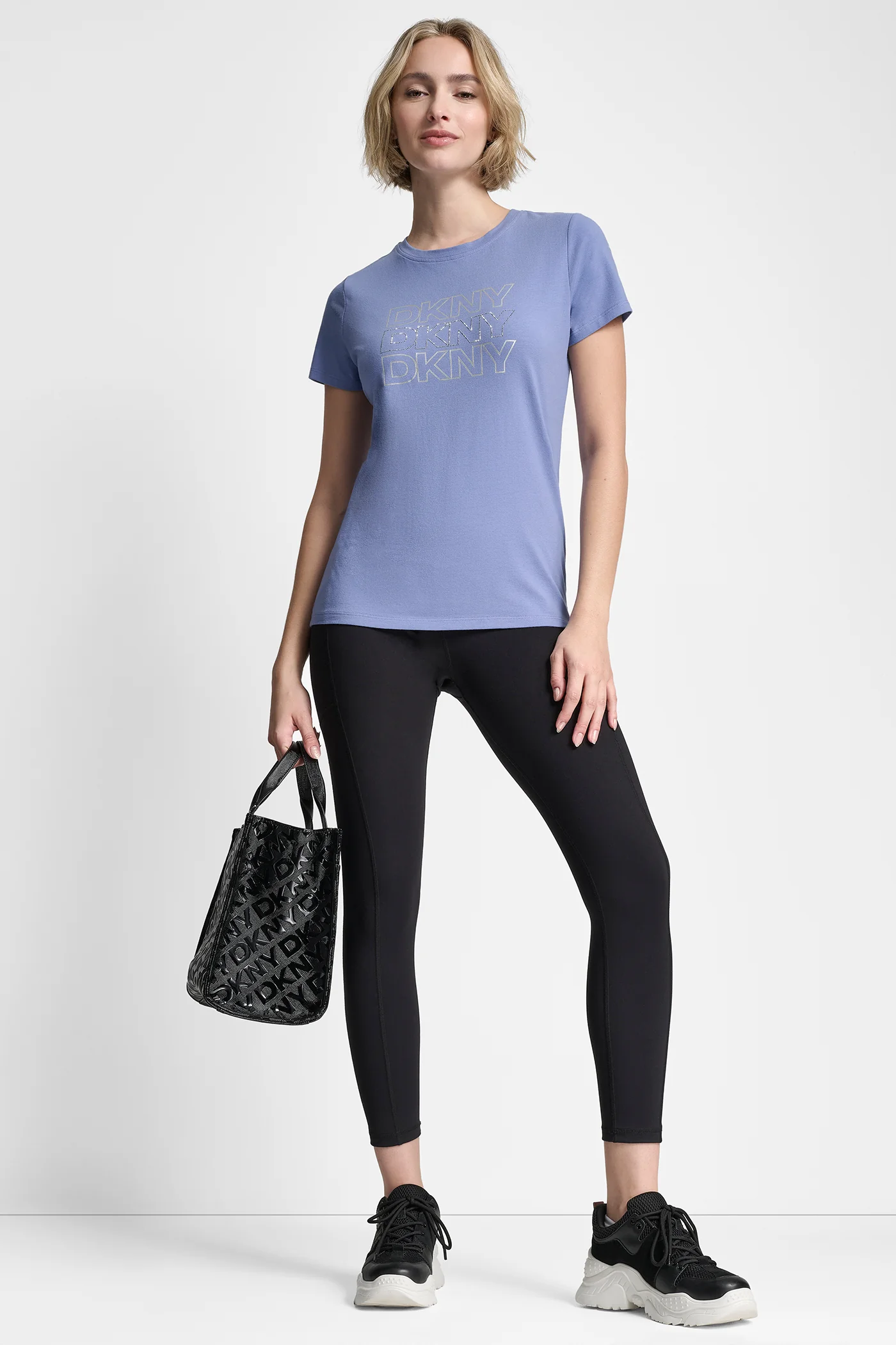 TRIPLE RHINESTONE FOIL LOGO TEE - Image 3